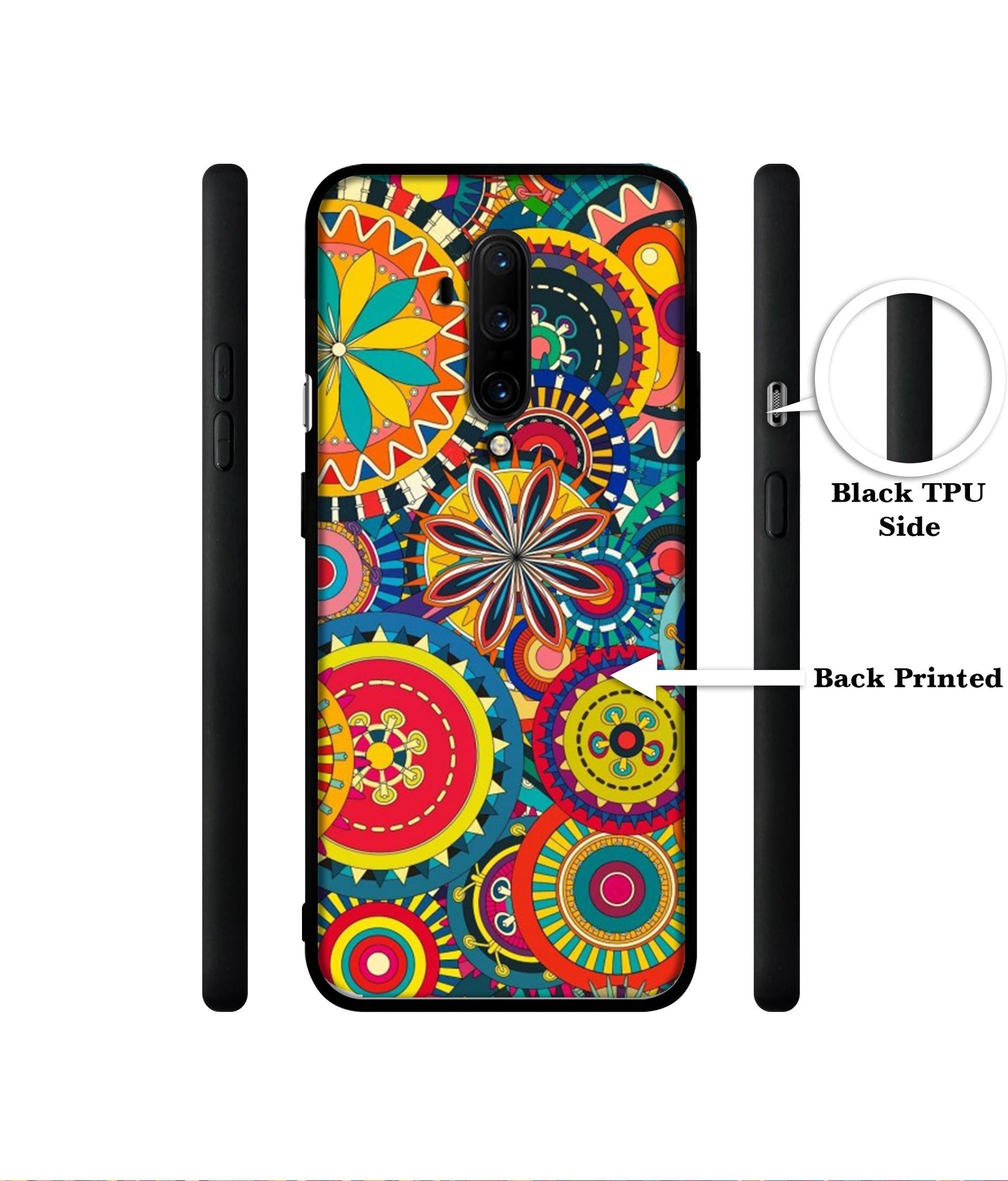 Ring Pattern Print Designer 2D Printed Back Case Cover for OnePlus 7T Pro 4G