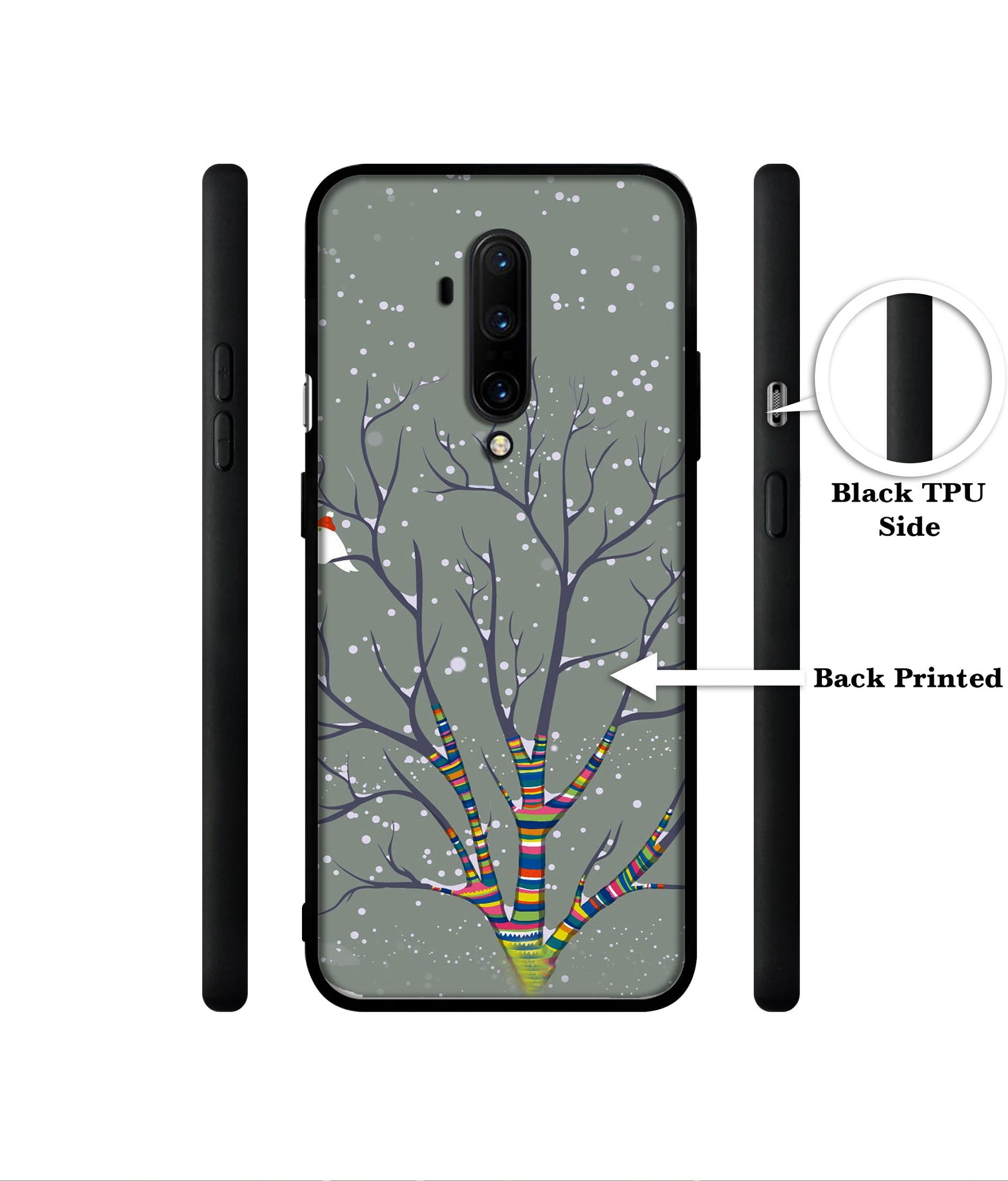 Winter Pattern Print Designer 2D Printed Back Case Cover for OnePlus 7T Pro 4G