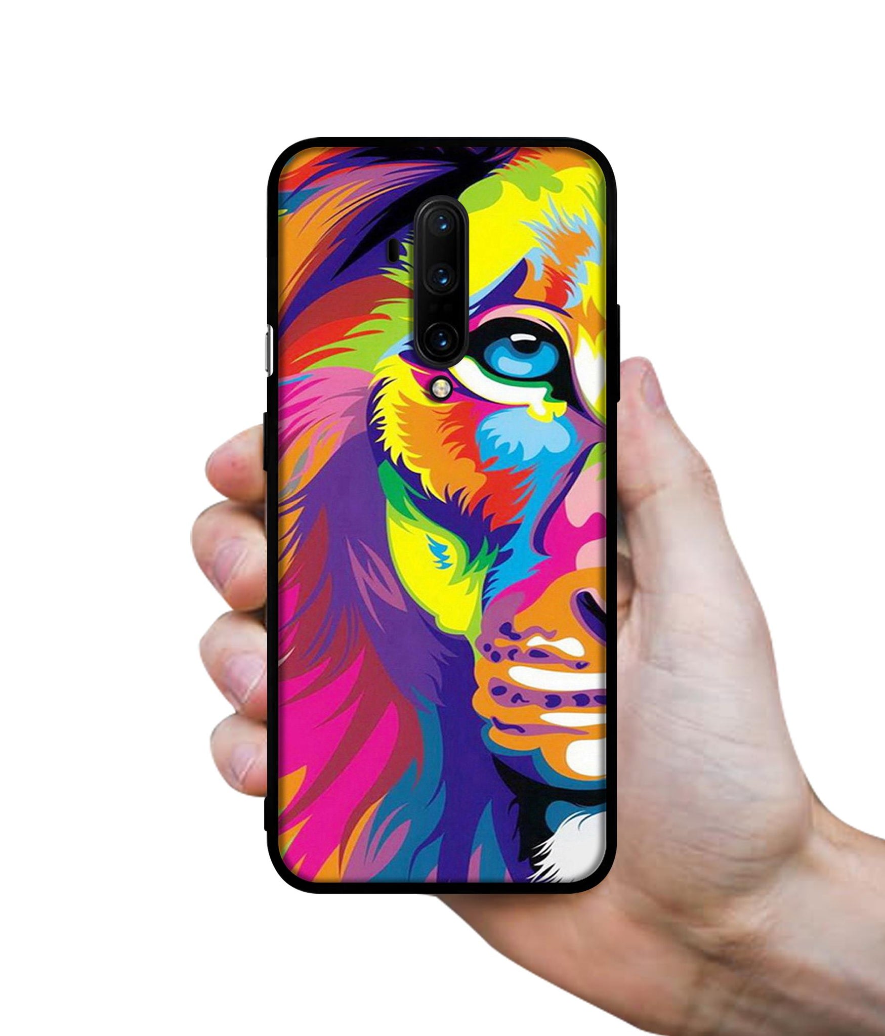 Lion Designer 2D Printed Back Case Cover for OnePlus 7T Pro 4G