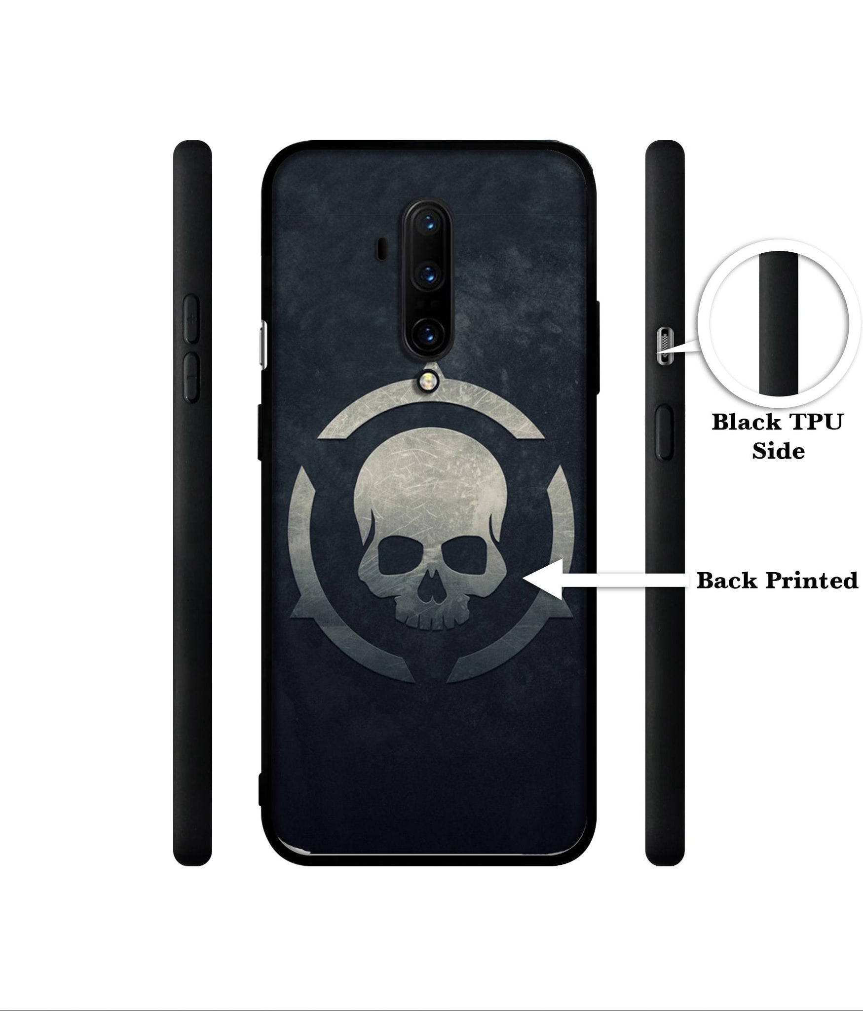 Skull Pattern Print Designer 2D Printed Back Case Cover for OnePlus 7T Pro 4G