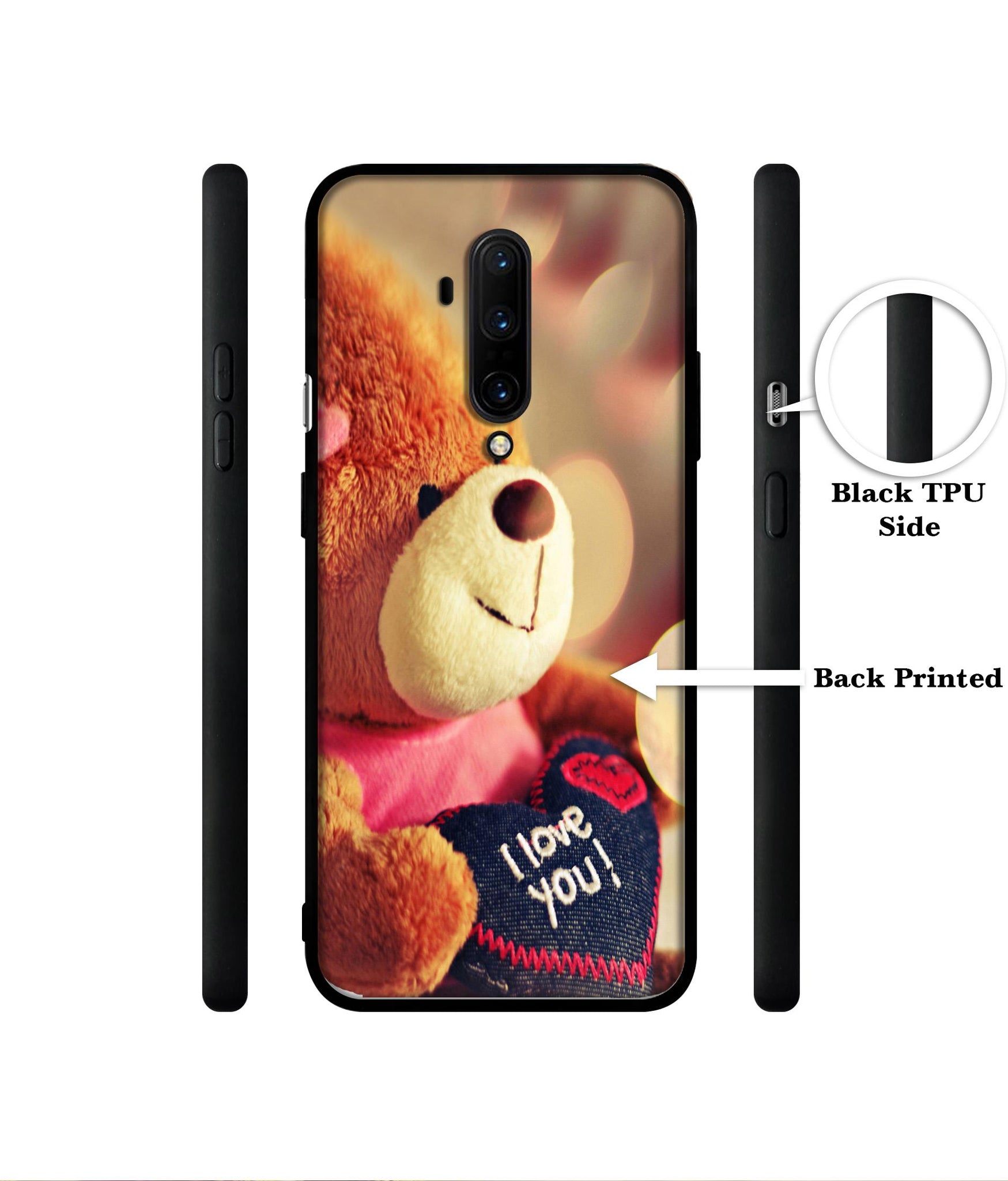 Teddy Bear Designer 2D Printed Back Case Cover for OnePlus 7T Pro 4G