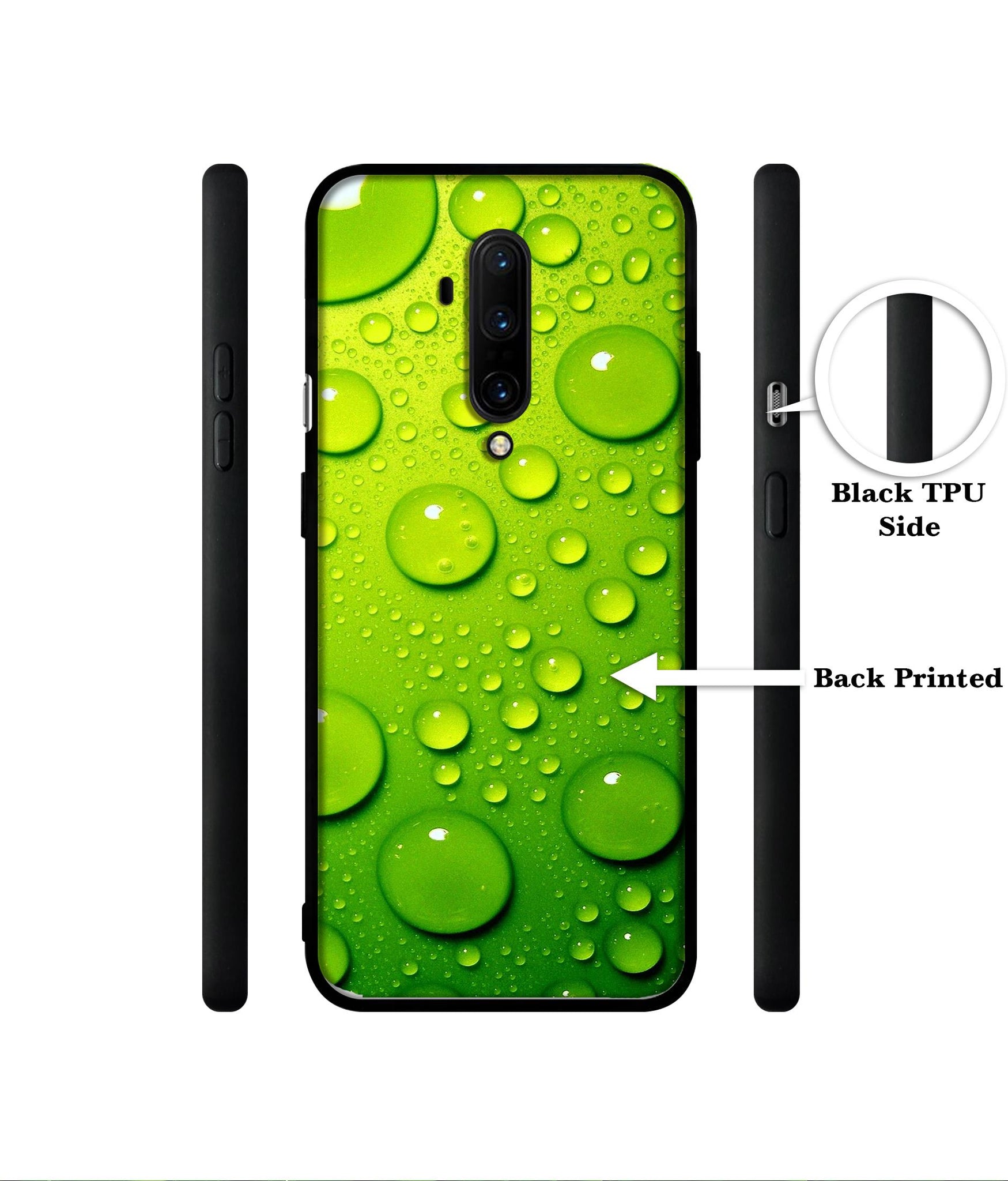 Green Bubbles Designer 2D Printed Back Case Cover for OnePlus 7T Pro 4G