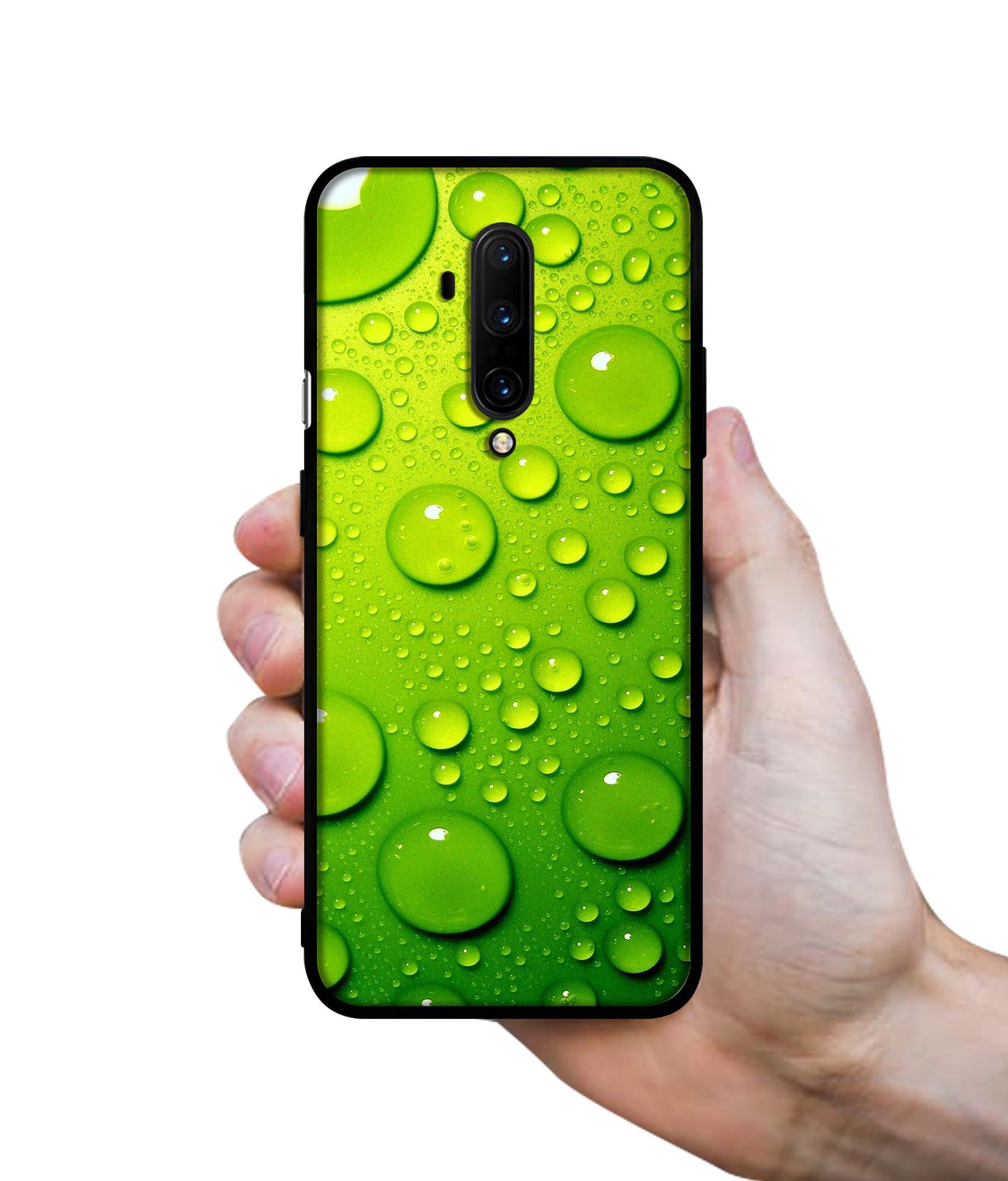 Green Bubbles Designer 2D Printed Back Case Cover for OnePlus 7T Pro 4G