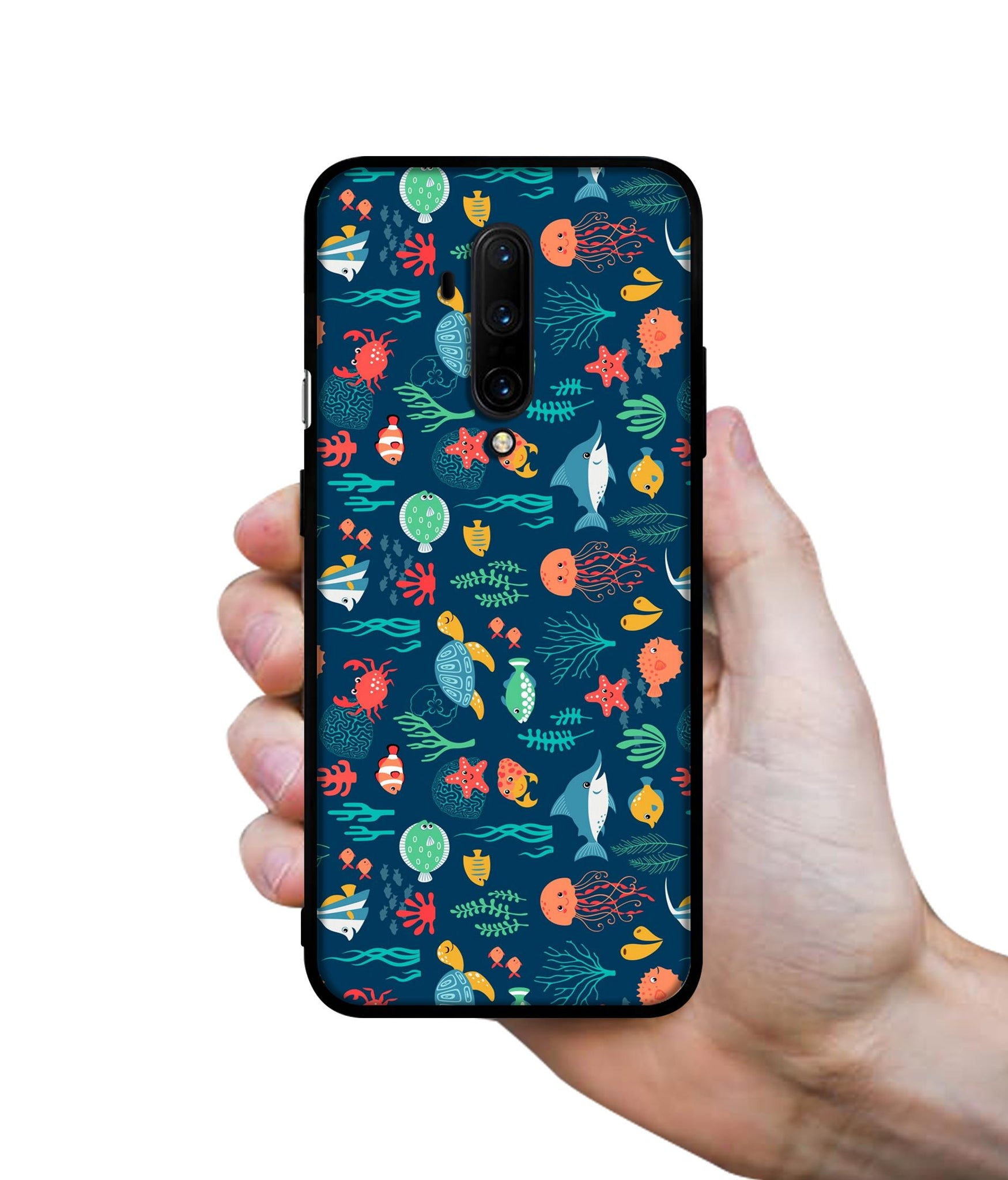 Aquarium Texture Designer 2D Printed Back Case Cover for OnePlus 7T Pro 4G