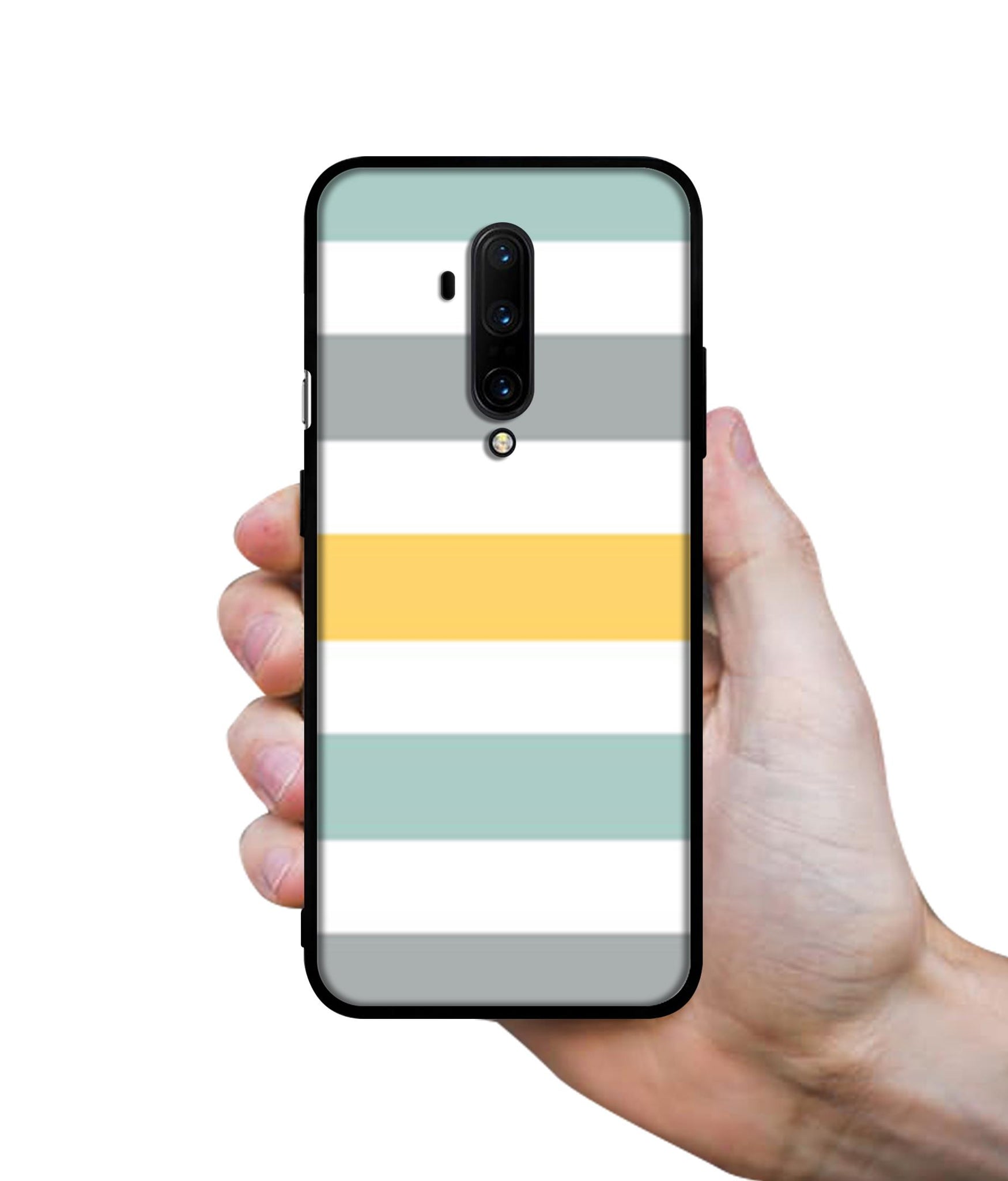 Line Texture Designer 2D Printed Back Case Cover for OnePlus 7T Pro 4G
