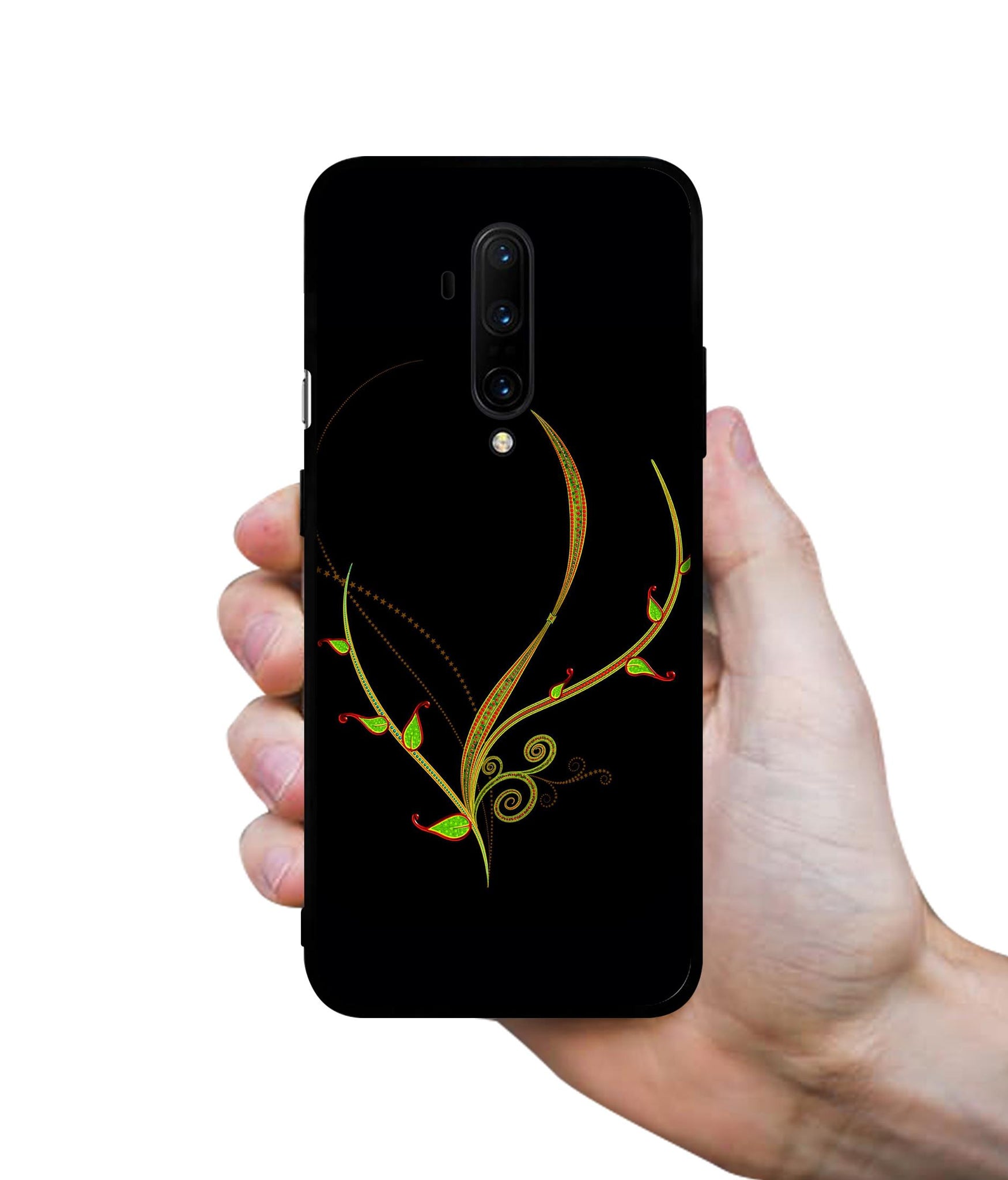 Yellow Pattern Designer 2D Printed Back Case Cover for OnePlus 7T Pro 4G