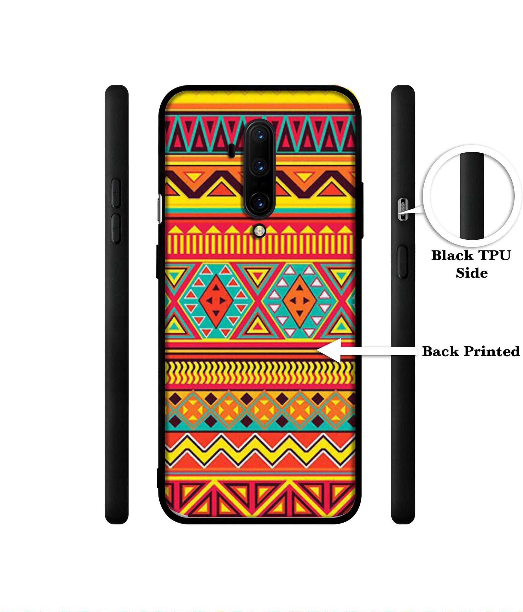 Artistic Rangoli Designer 2D Printed Back Case Cover for OnePlus 7T Pro 4G