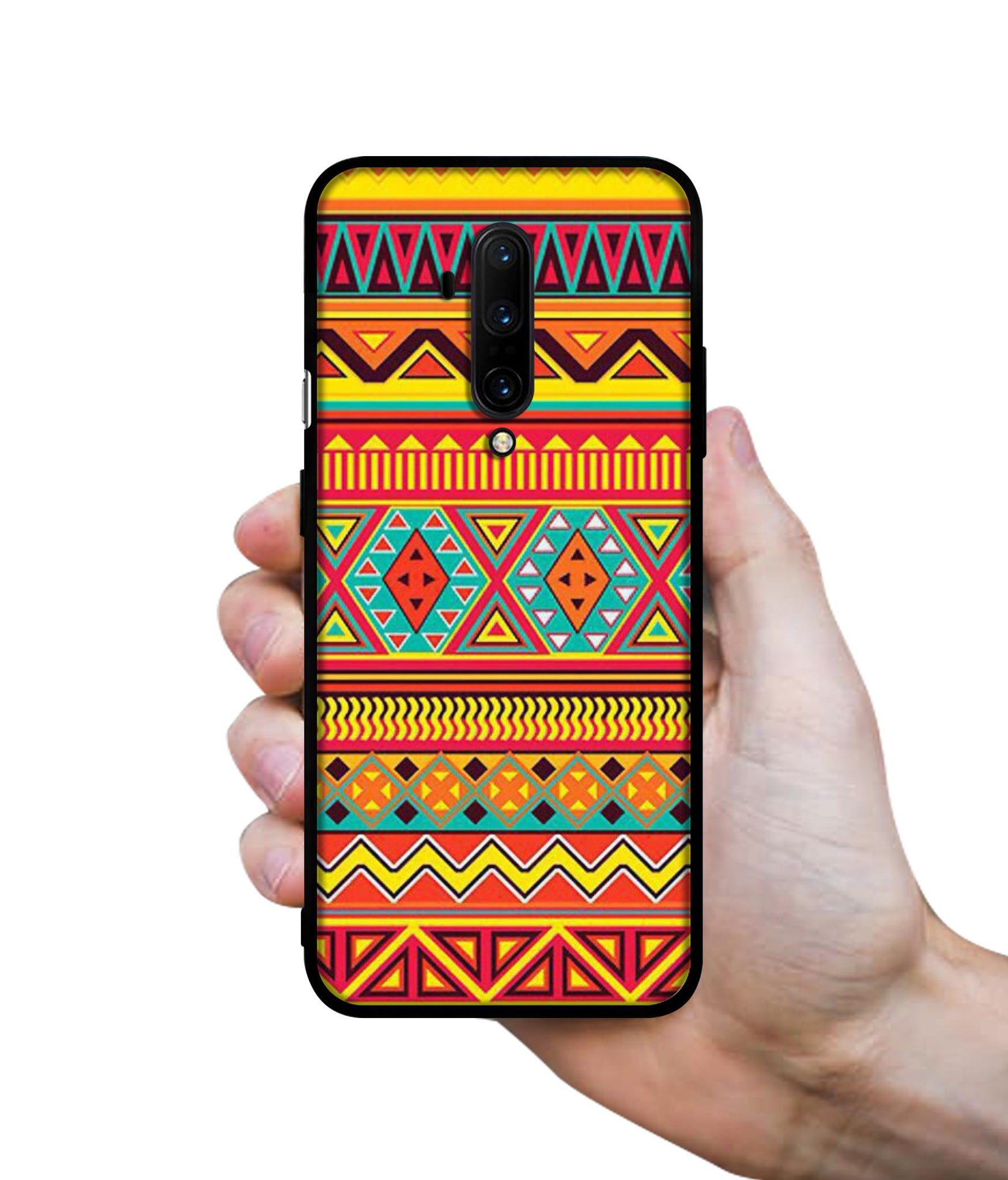 Artistic Rangoli Designer 2D Printed Back Case Cover for OnePlus 7T Pro 4G