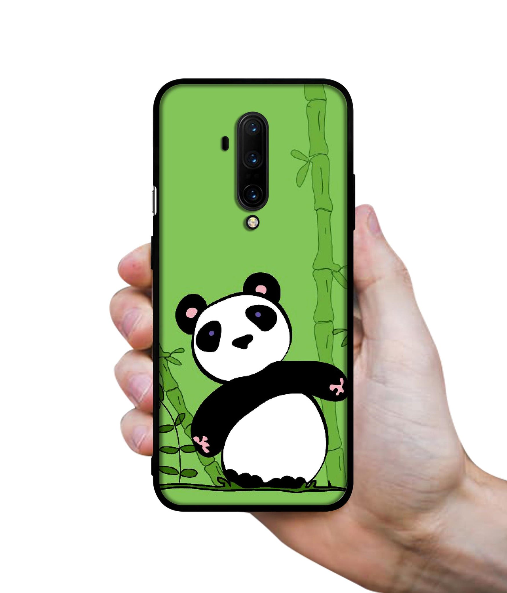 Panda with Bamboo Designer 2D Printed Back Case Cover for OnePlus 7T Pro 4G