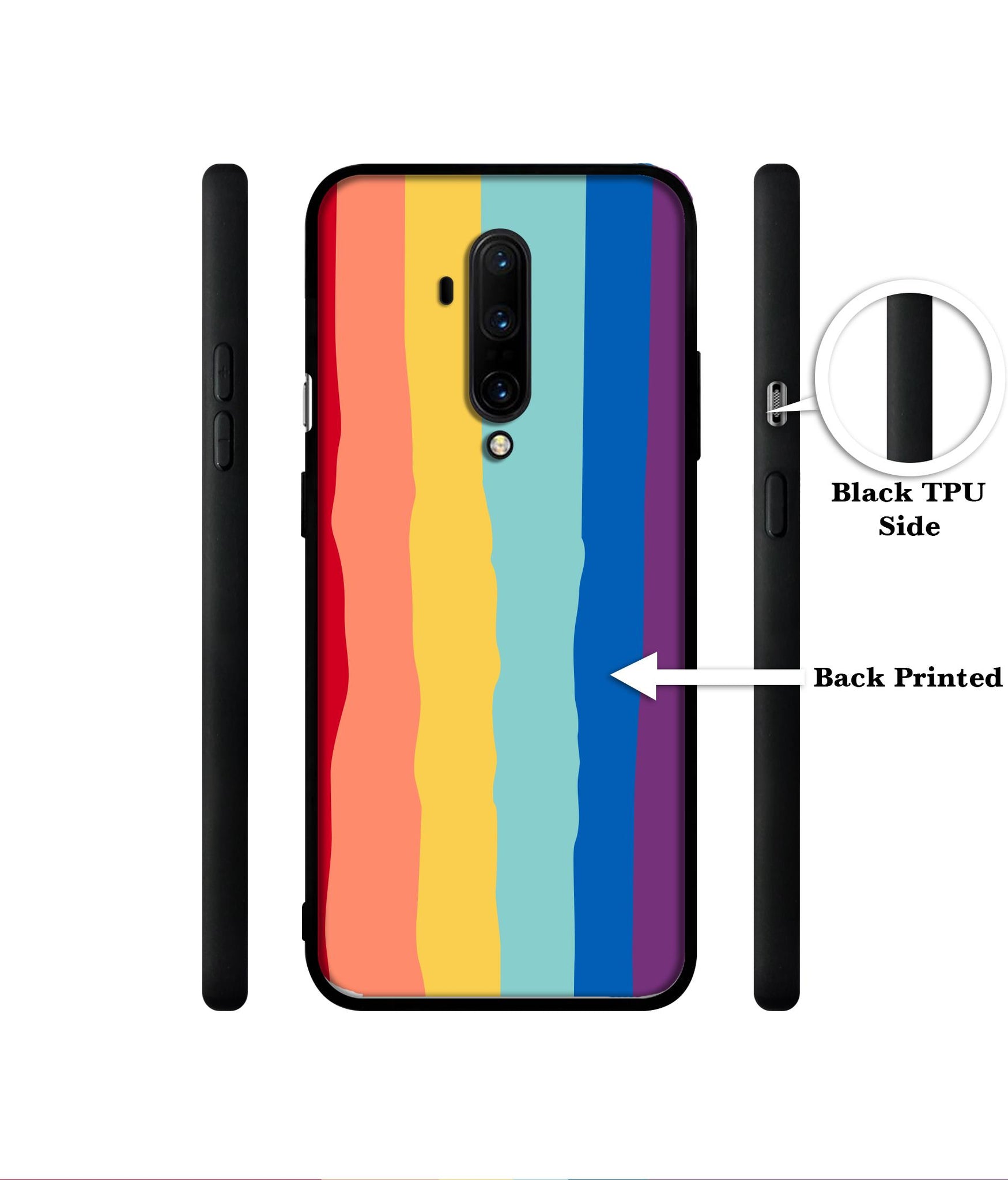 Rainbow Designer 2D Printed Back Case Cover for OnePlus 7T Pro 4G
