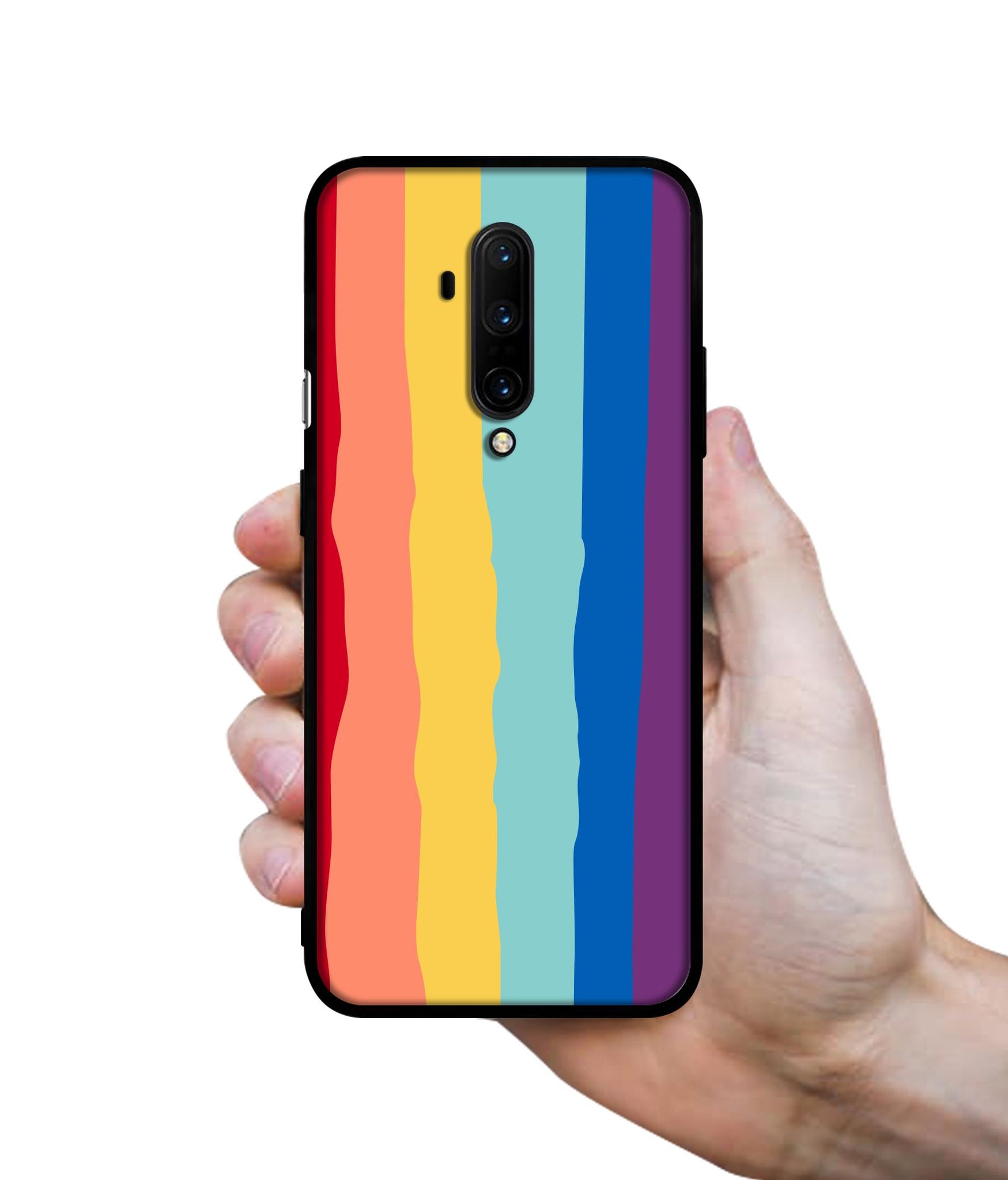 Rainbow Designer 2D Printed Back Case Cover for OnePlus 7T Pro 4G
