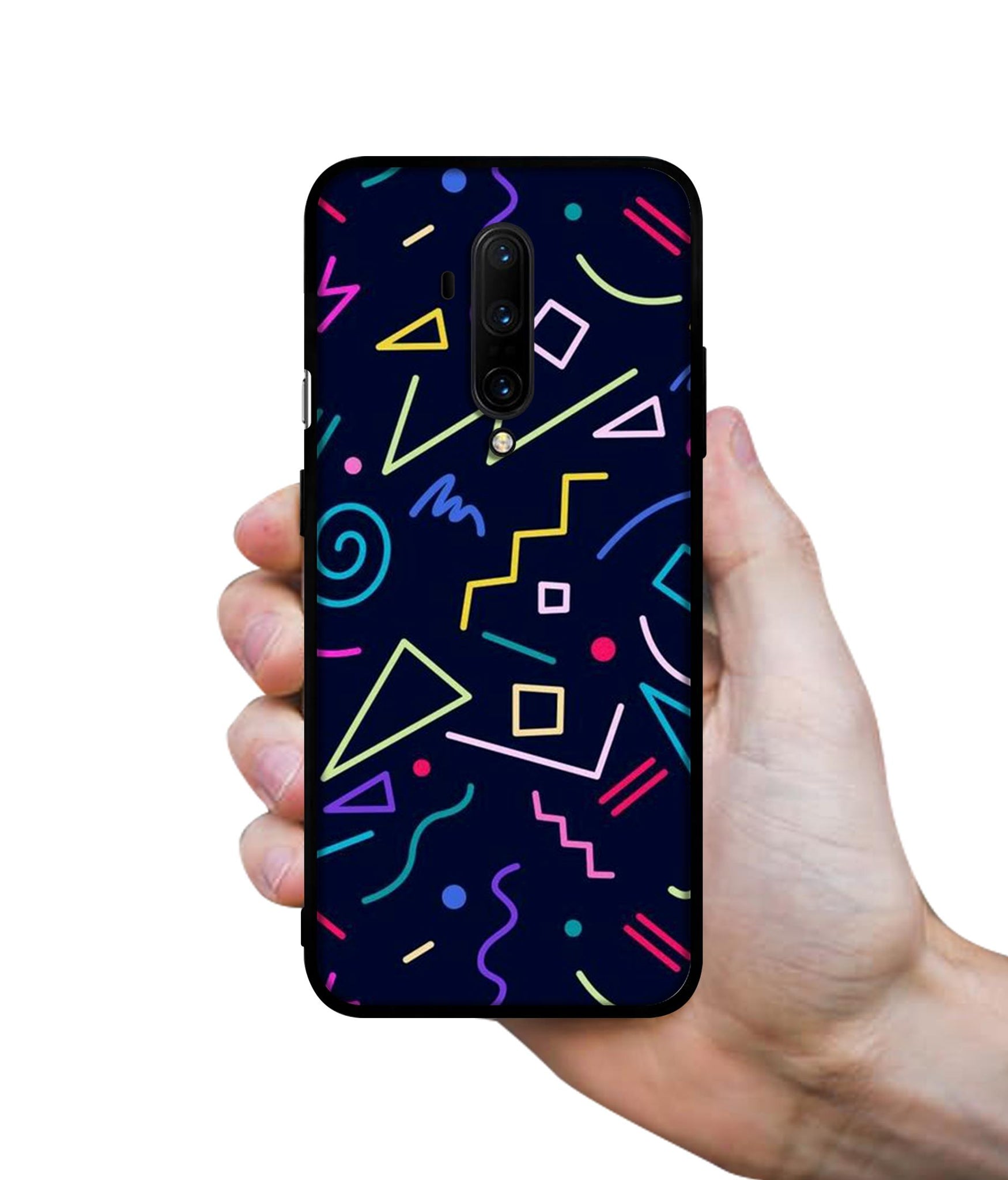 Retro Abstract Designer 2D Printed Back Case Cover for OnePlus 7T Pro 4G