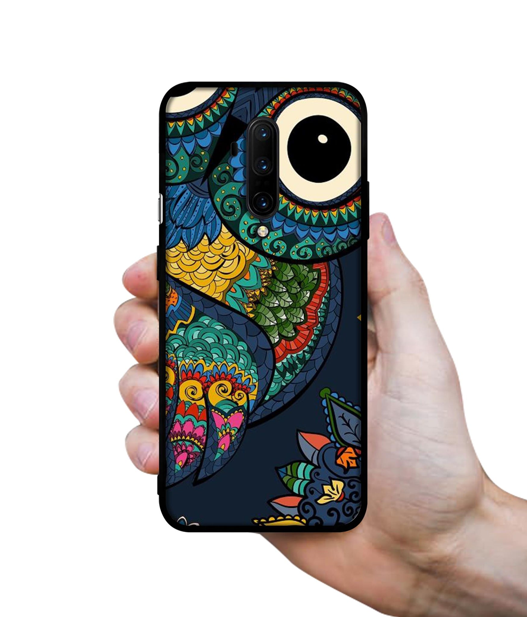 Owl Illustration Designer 2D Printed Back Case Cover for OnePlus 7T Pro 4G