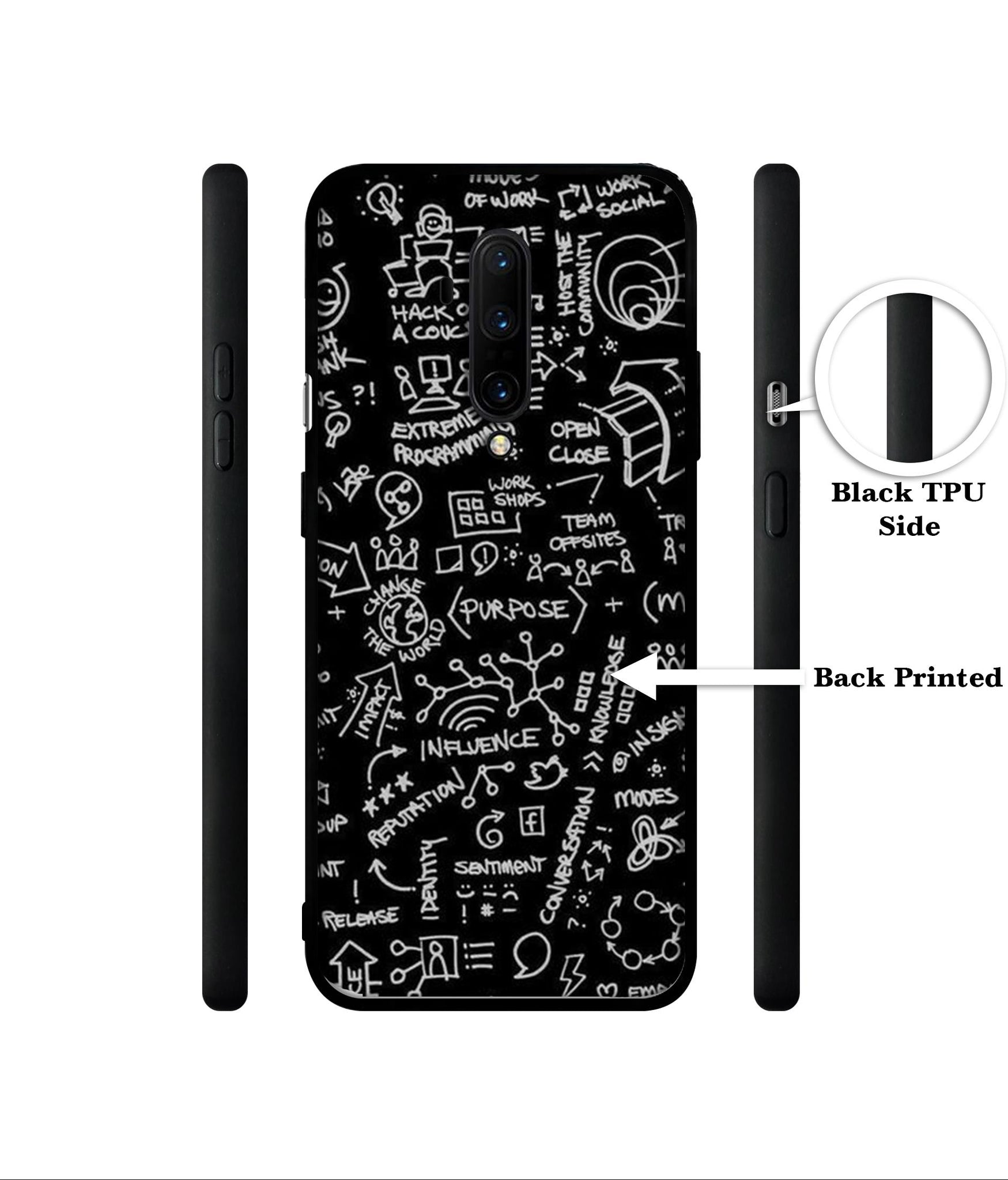 Formulas Designer 2D Printed Back Case Cover for OnePlus 7T Pro 4G