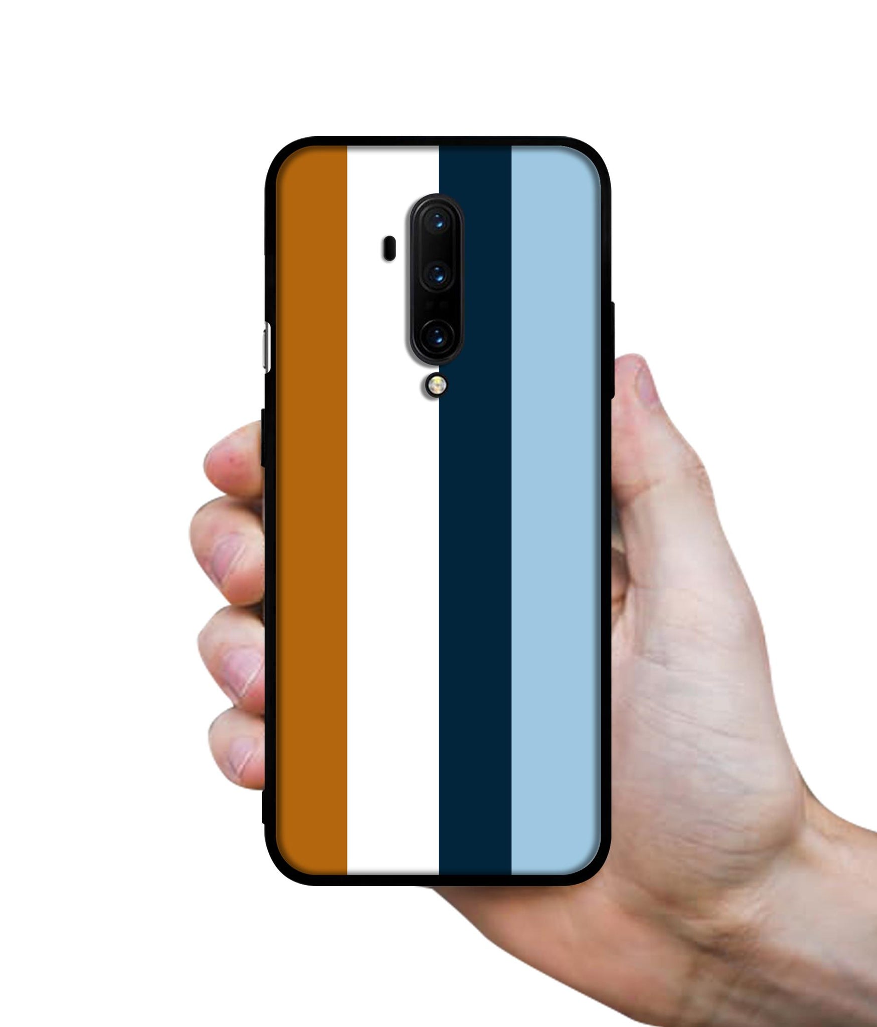 Color Stripes Designer 2D Printed Back Case Cover for OnePlus 7T Pro 4G