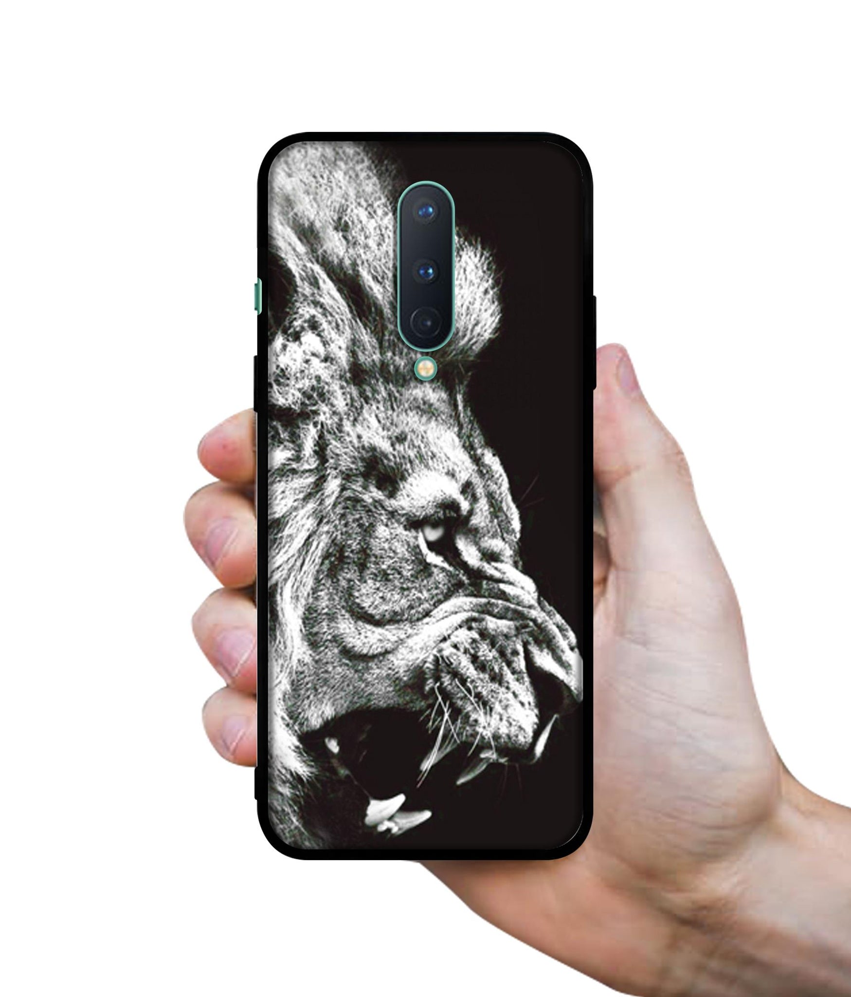 Angry Lion Designer 2D Printed Back Case Cover for OnePlus 8 5G