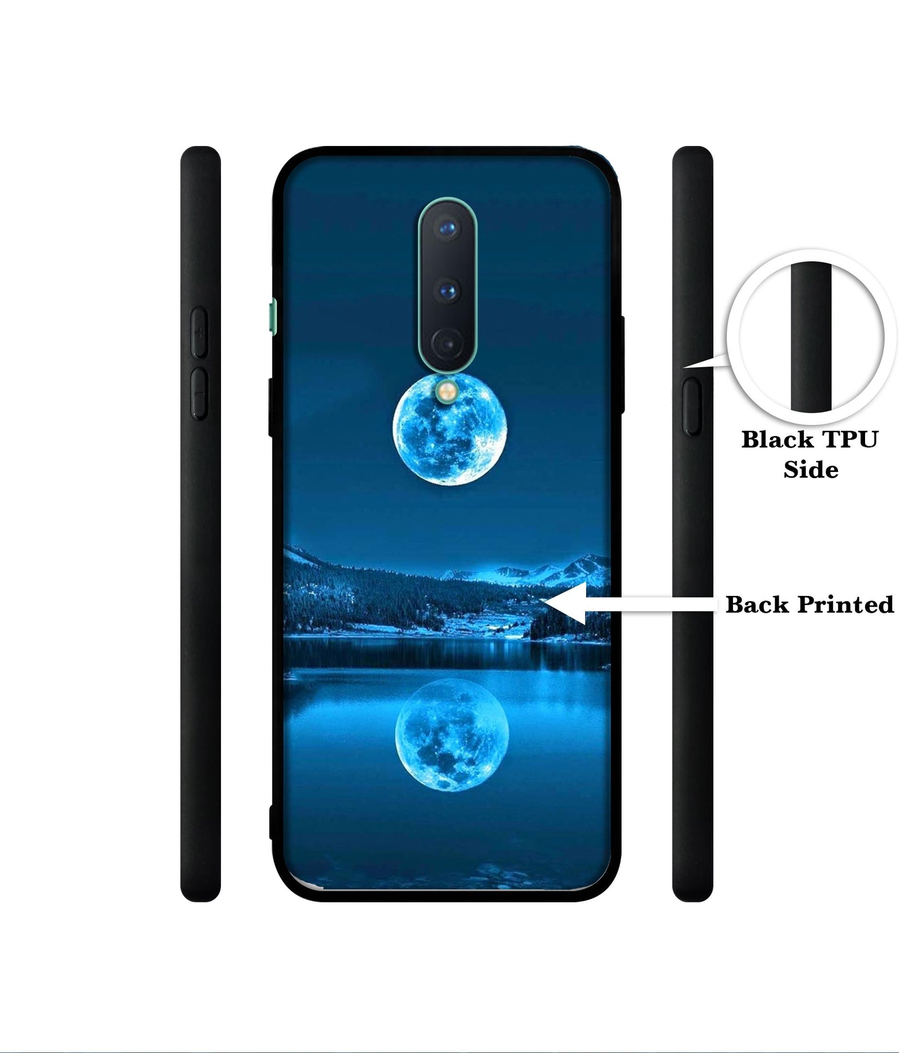 Awesome Moon Designer 2D Printed Back Case Cover for OnePlus 8 5G