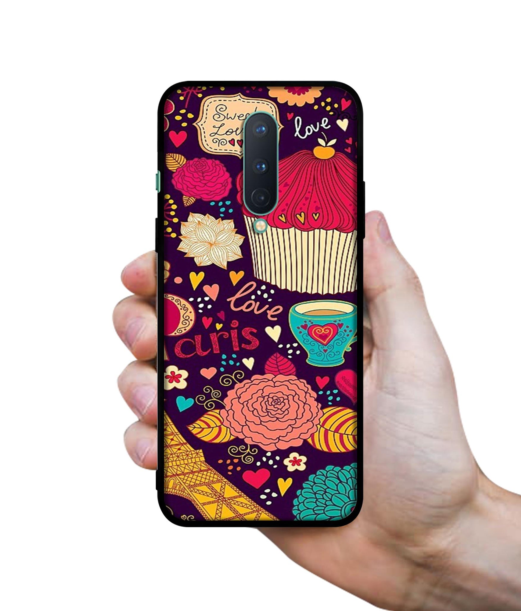 Paris Flower Love Designer 2D Printed Back Case Cover for OnePlus 8 5G