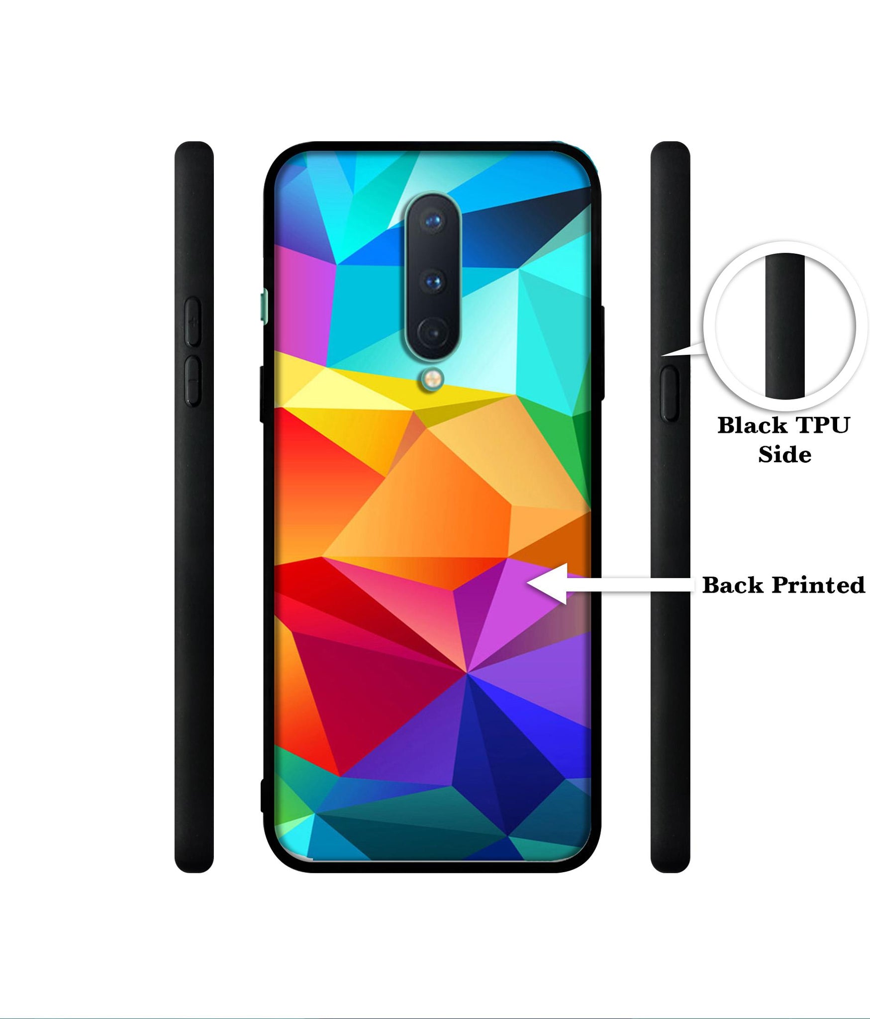 Colorful Pattern Designer 2D Printed Back Case Cover for OnePlus 8 5G
