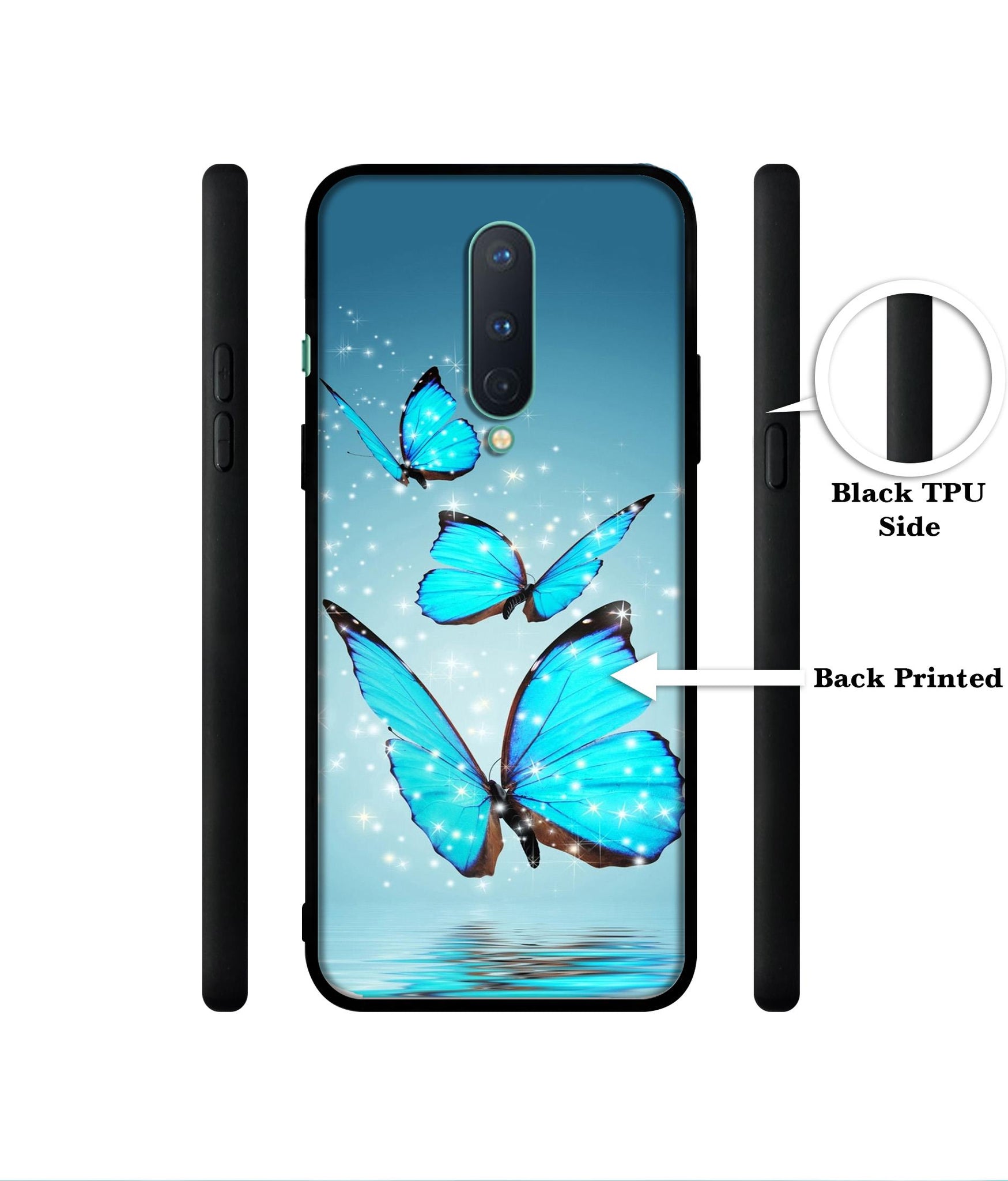 Flying Butterflies Designer 2D Printed Back Case Cover for OnePlus 8 5G