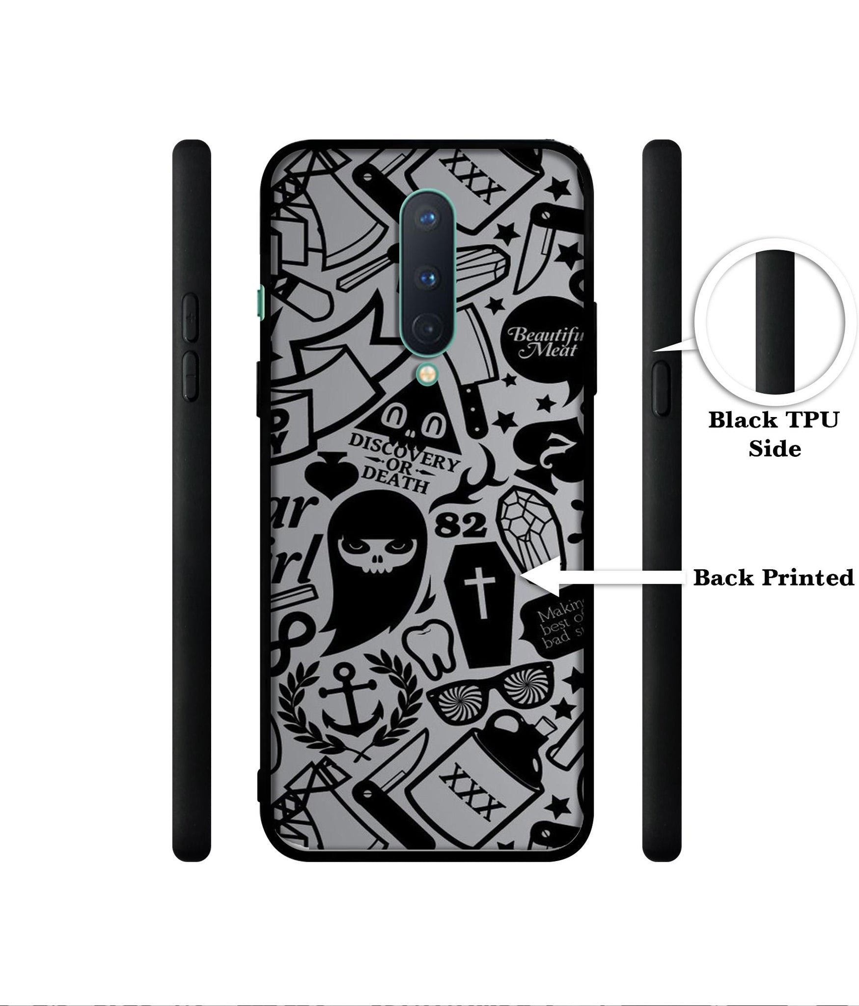 Discover Or Death Designer 2D Printed Back Case Cover for OnePlus 8 5G