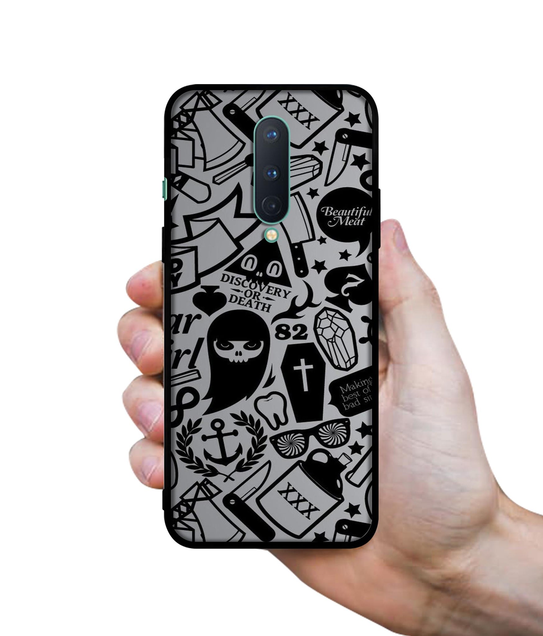 Discover Or Death Designer 2D Printed Back Case Cover for OnePlus 8 5G