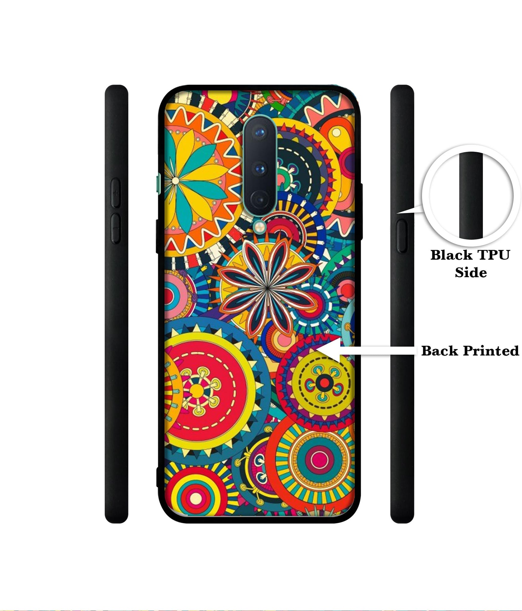 Ring Pattern Print Designer 2D Printed Back Case Cover for OnePlus 8 5G