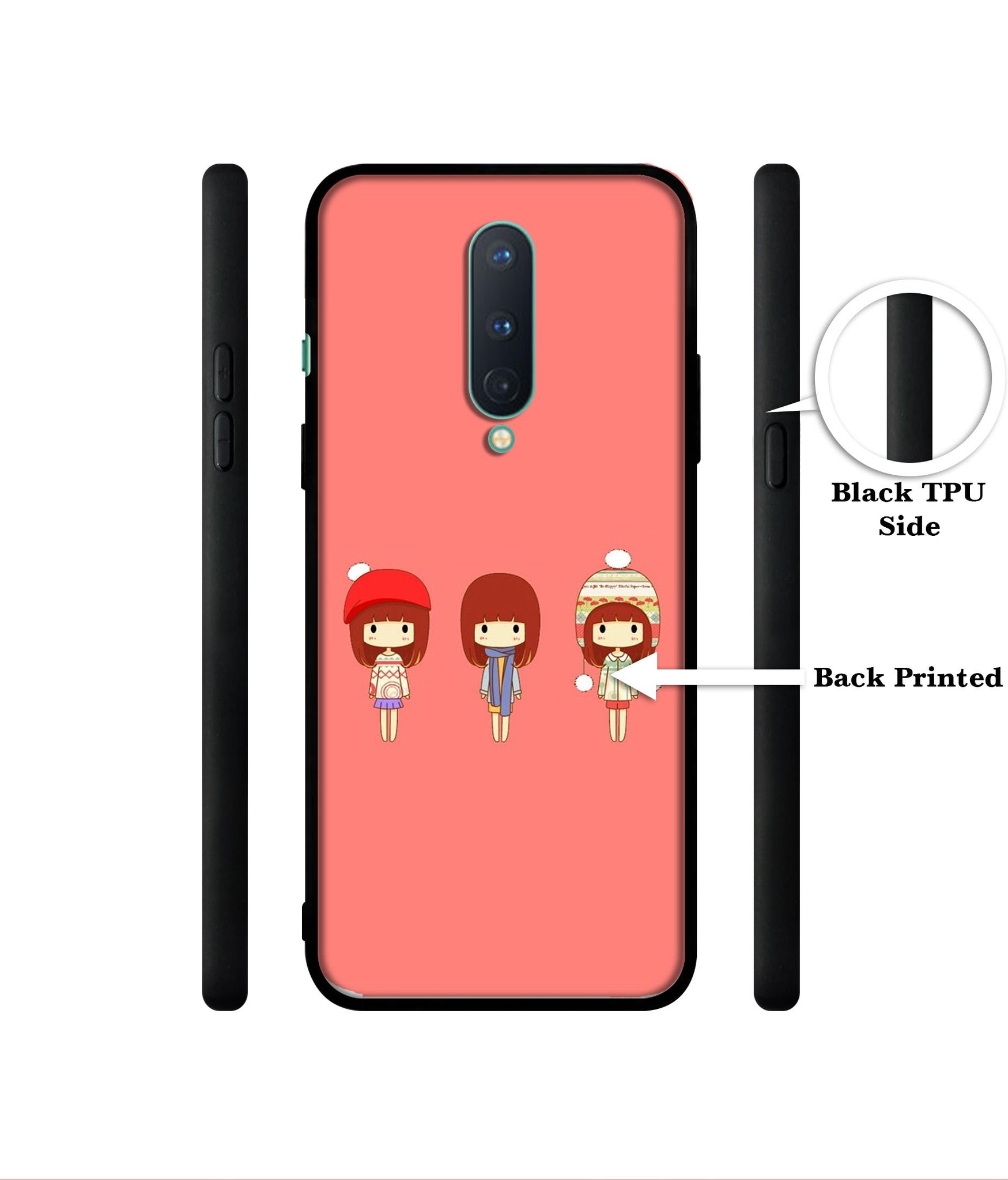 Cute Girls Designer 2D Printed Back Case Cover for OnePlus 8 5G