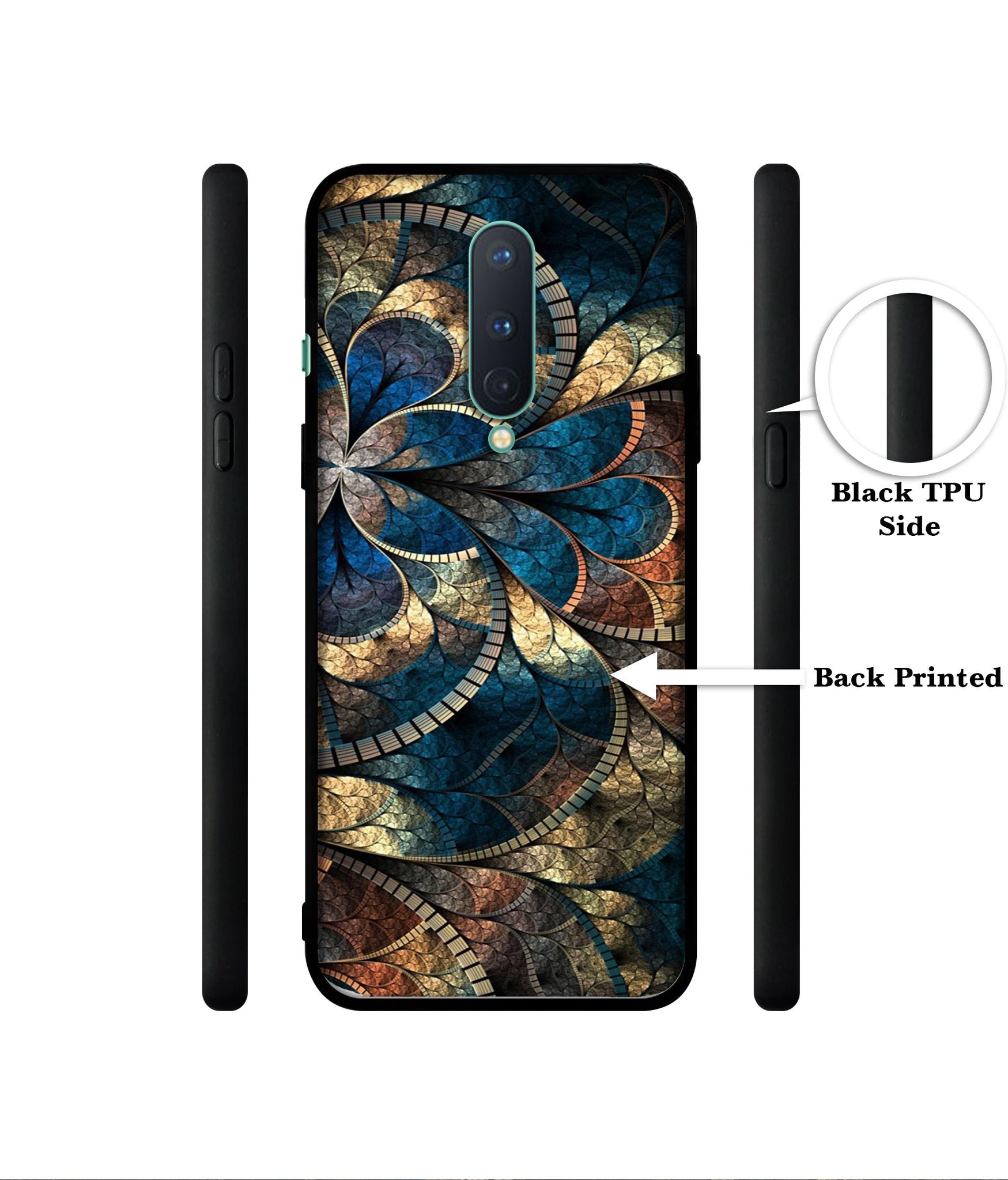 Fractional Pattern Designer 2D Printed Back Case Cover for OnePlus 8 5G