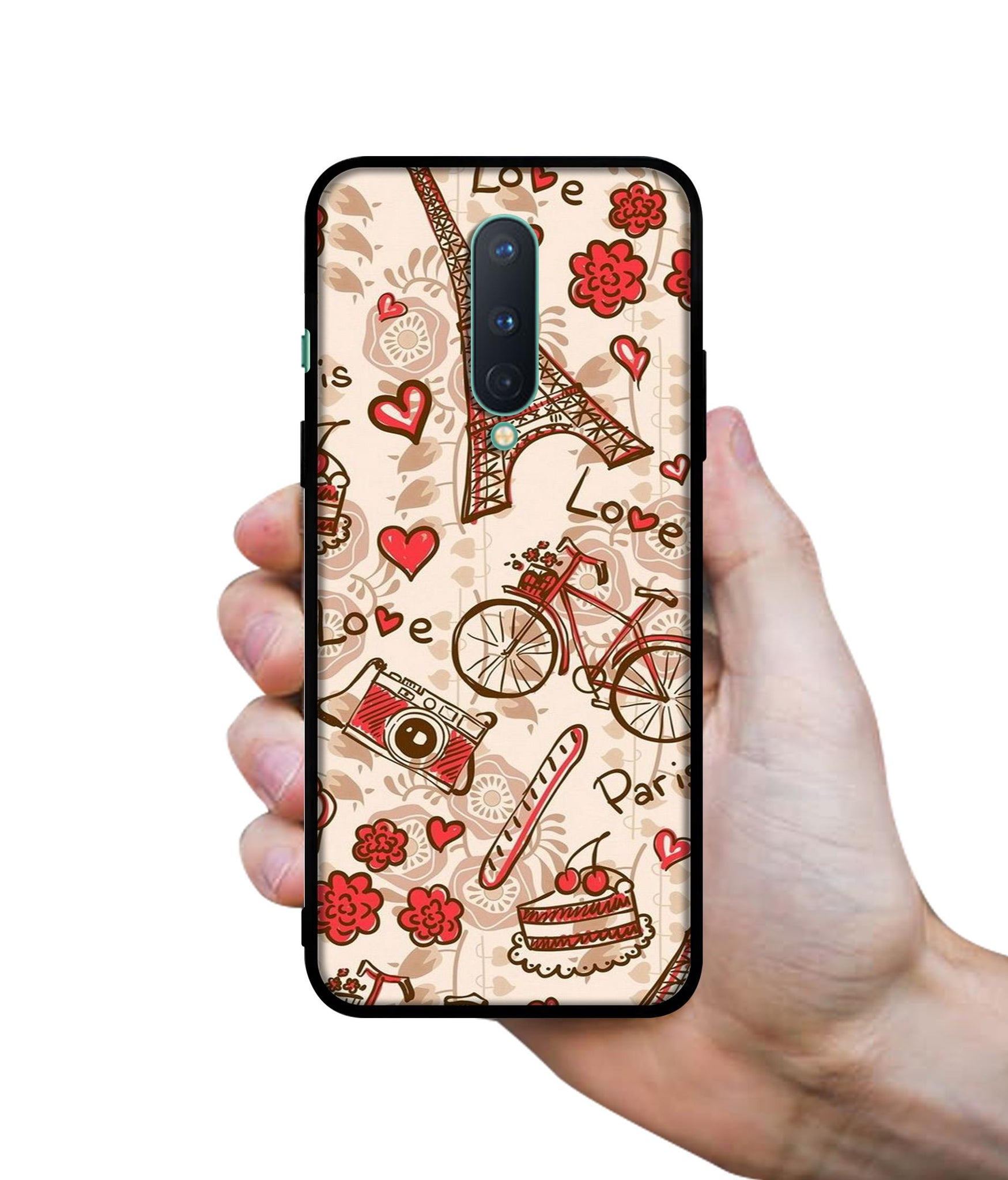 Vintage Paris Designer 2D Printed Back Case Cover for OnePlus 8 5G