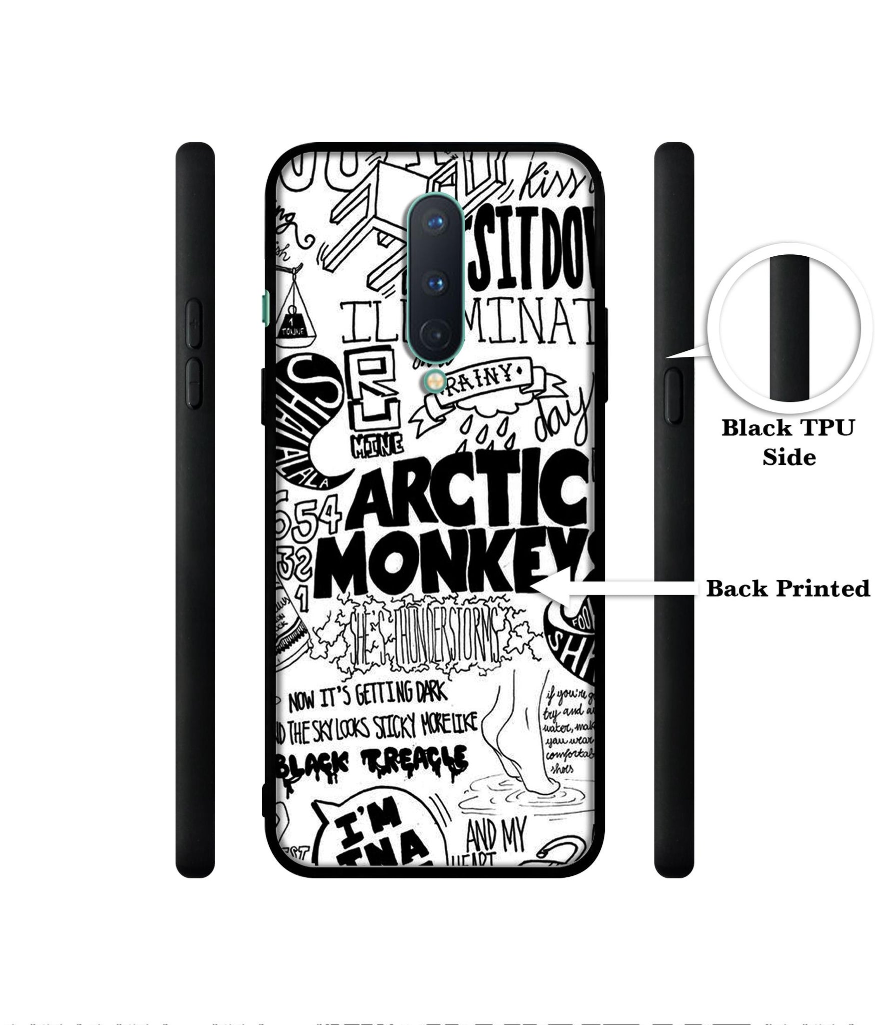 Arctic Monkeys Pattern Designer 2D Printed Back Case Cover for OnePlus 8 5G