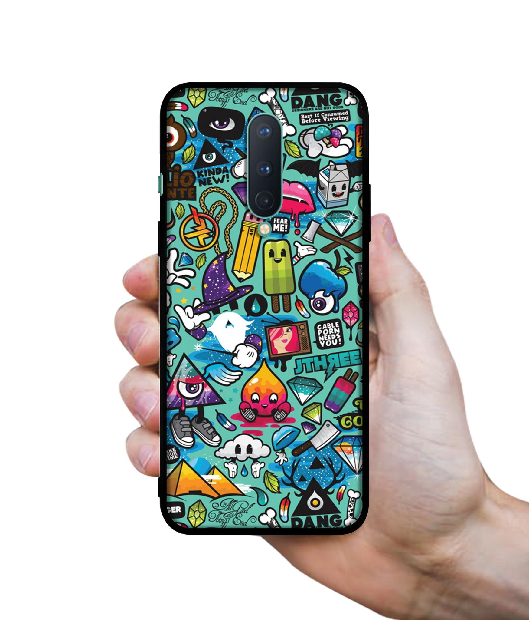 Crazy Designer 2D Printed Back Case Cover for OnePlus 8 5G