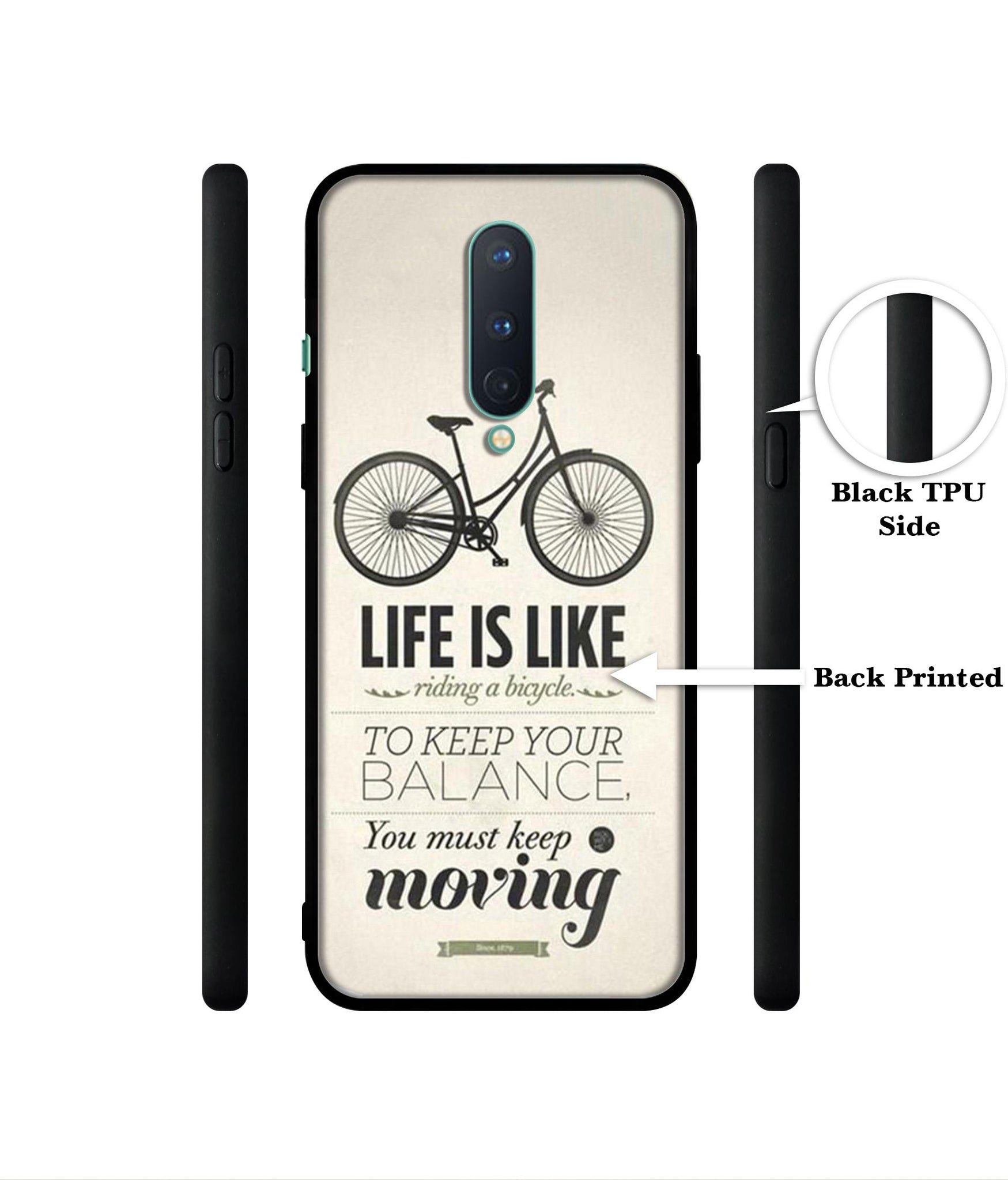 Life is Like Moving Designer 2D Printed Back Case Cover for OnePlus 8 5G