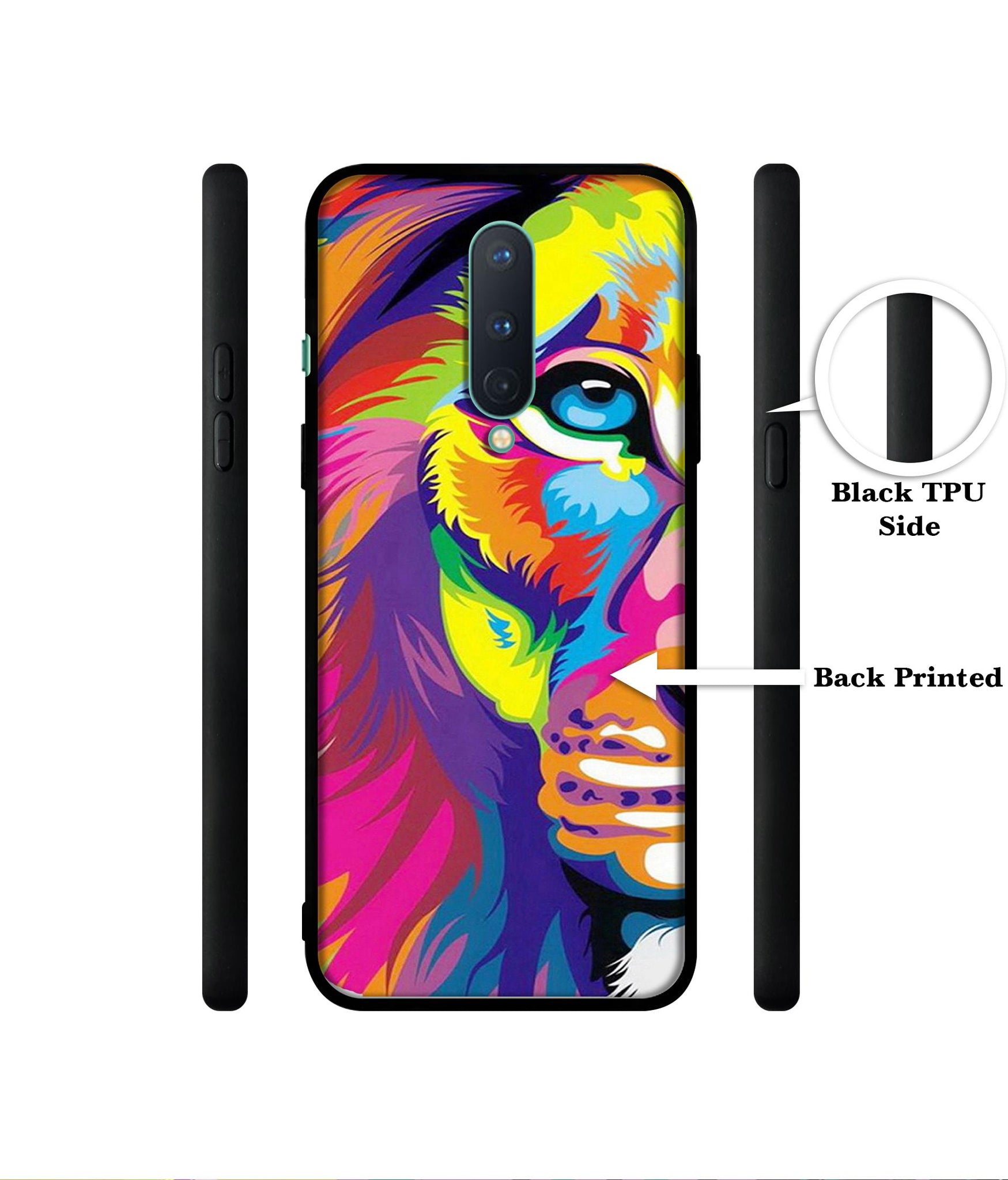 Lion Designer 2D Printed Back Case Cover for OnePlus 8 5G
