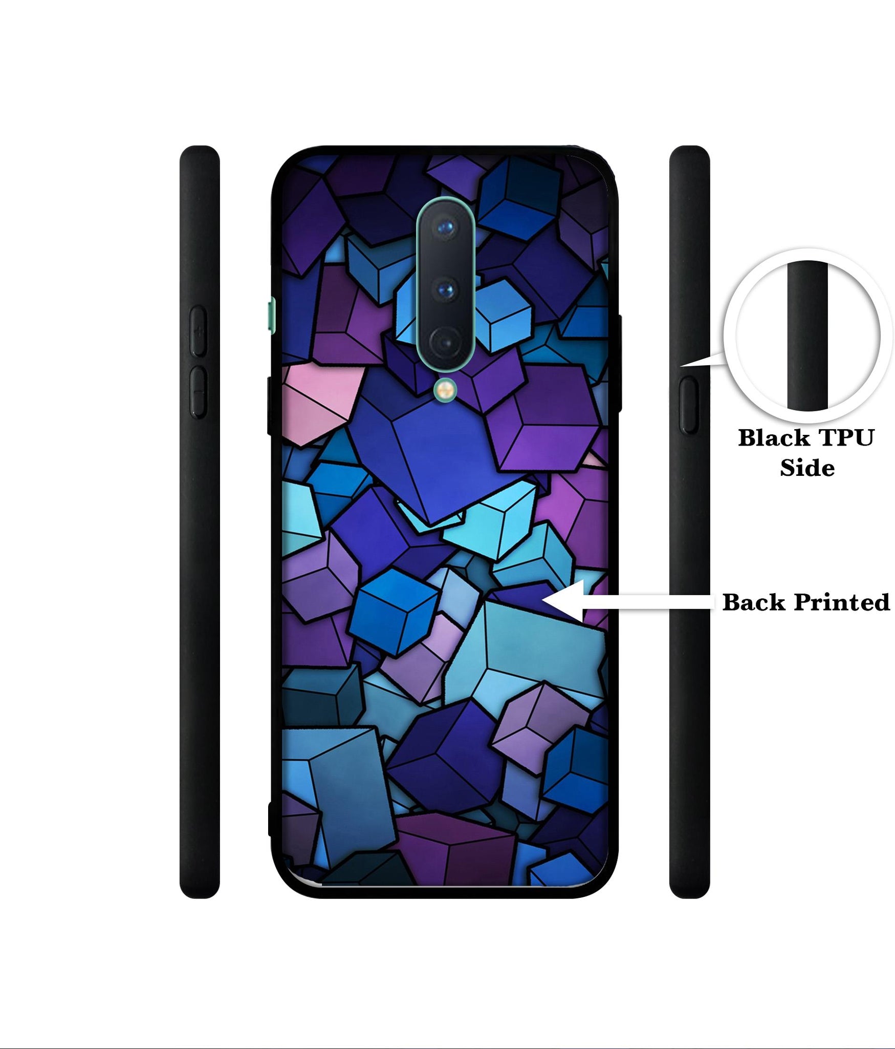 Color Box Designer 2D Printed Back Case Cover for OnePlus 8 5G