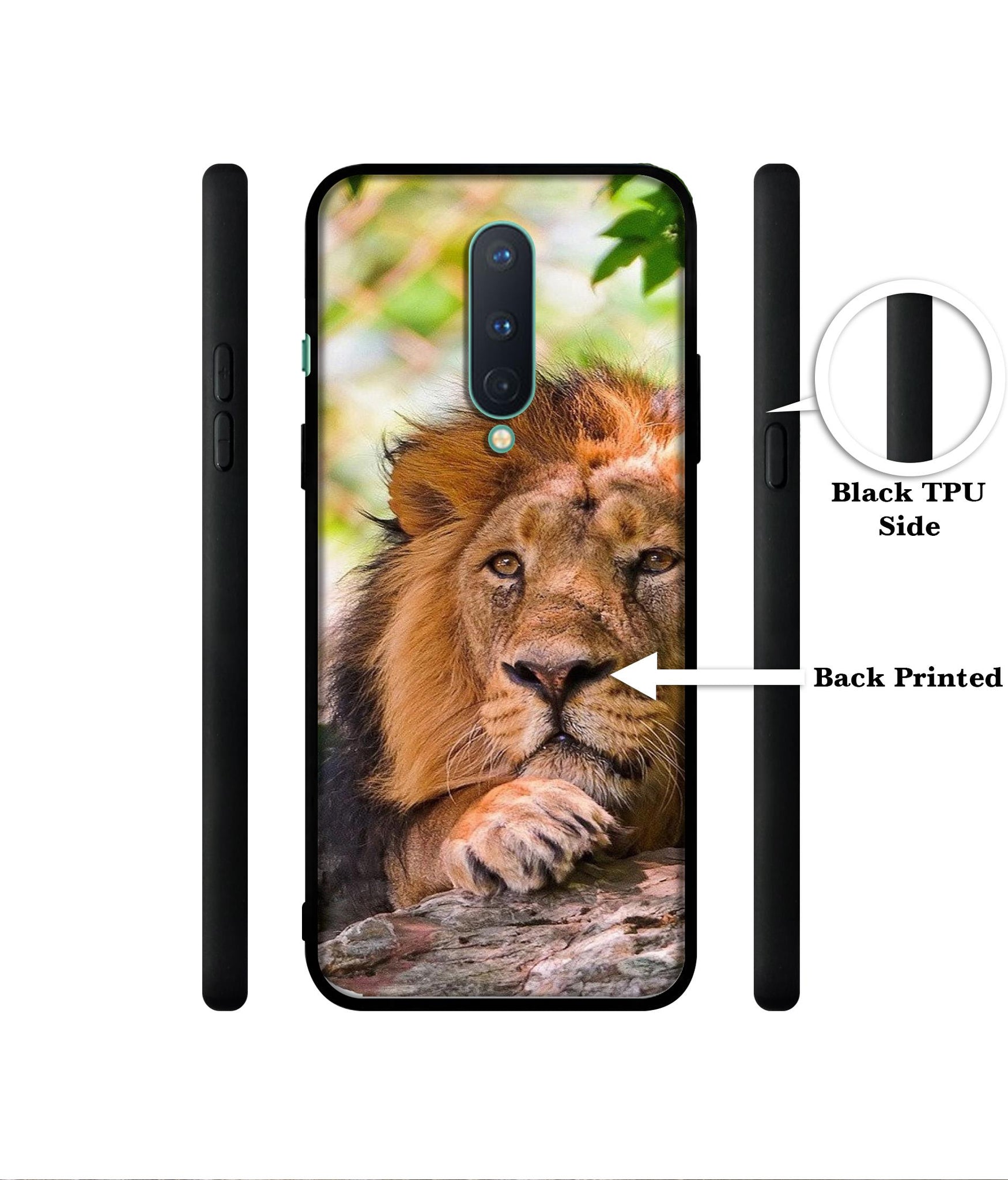 Tiger Pattern Print Designer 2D Printed Back Case Cover for OnePlus 8 5G