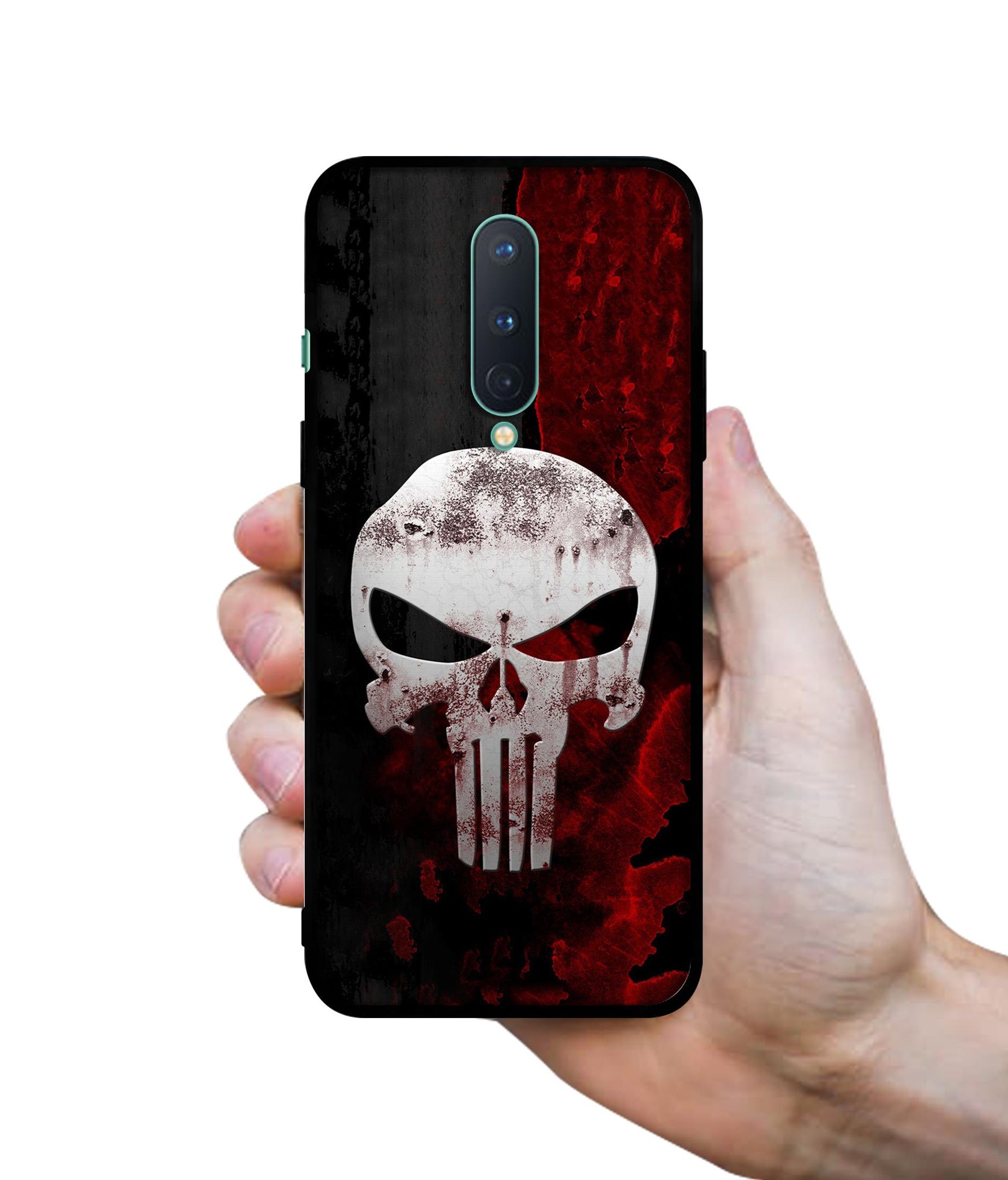 Punisher Skull Designer 2D Printed Back Case Cover for OnePlus 8 5G