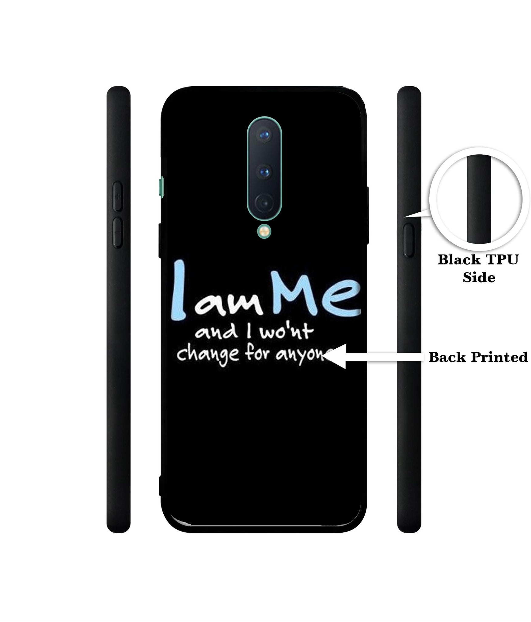 I Am Me Quotes Designer 2D Printed Back Case Cover for OnePlus 8 5G