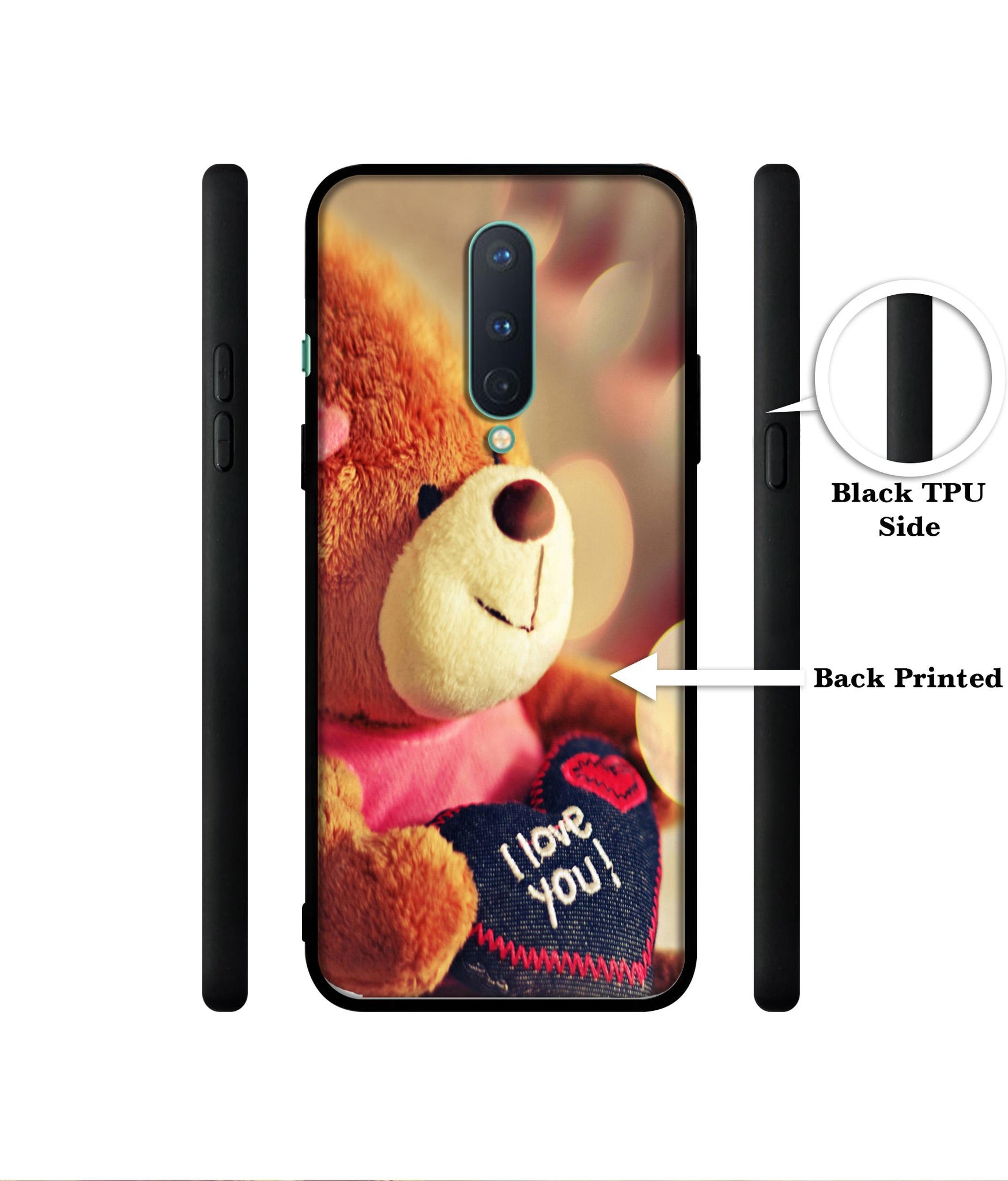 Teddy Bear Designer 2D Printed Back Case Cover for OnePlus 8 5G