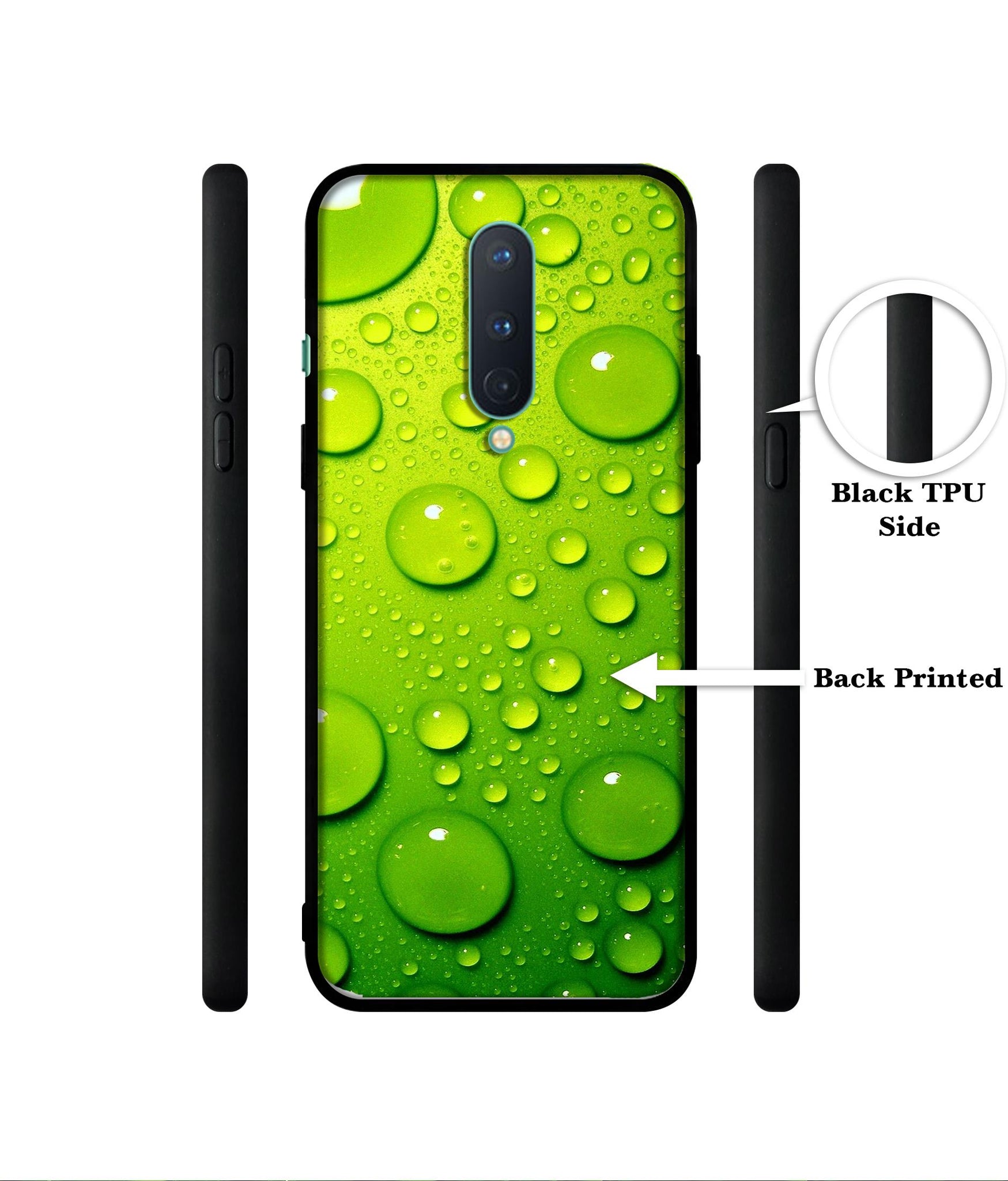 Green Bubbles Designer 2D Printed Back Case Cover for OnePlus 8 5G