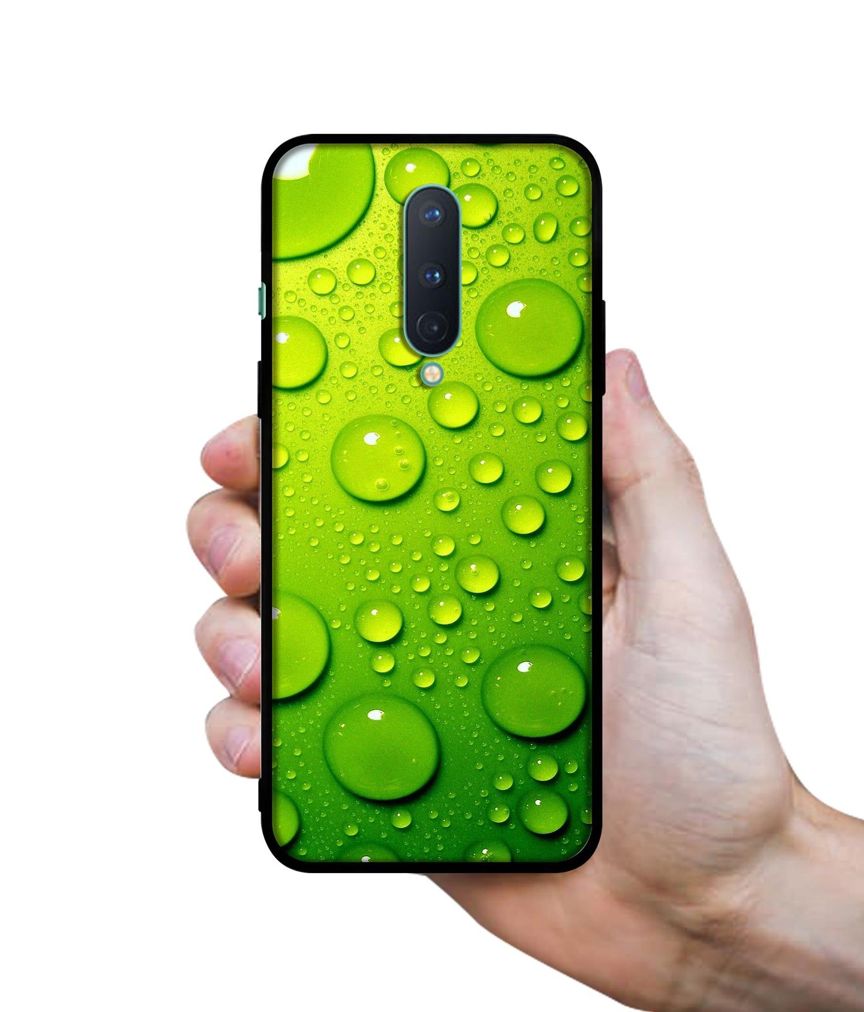Green Bubbles Designer 2D Printed Back Case Cover for OnePlus 8 5G