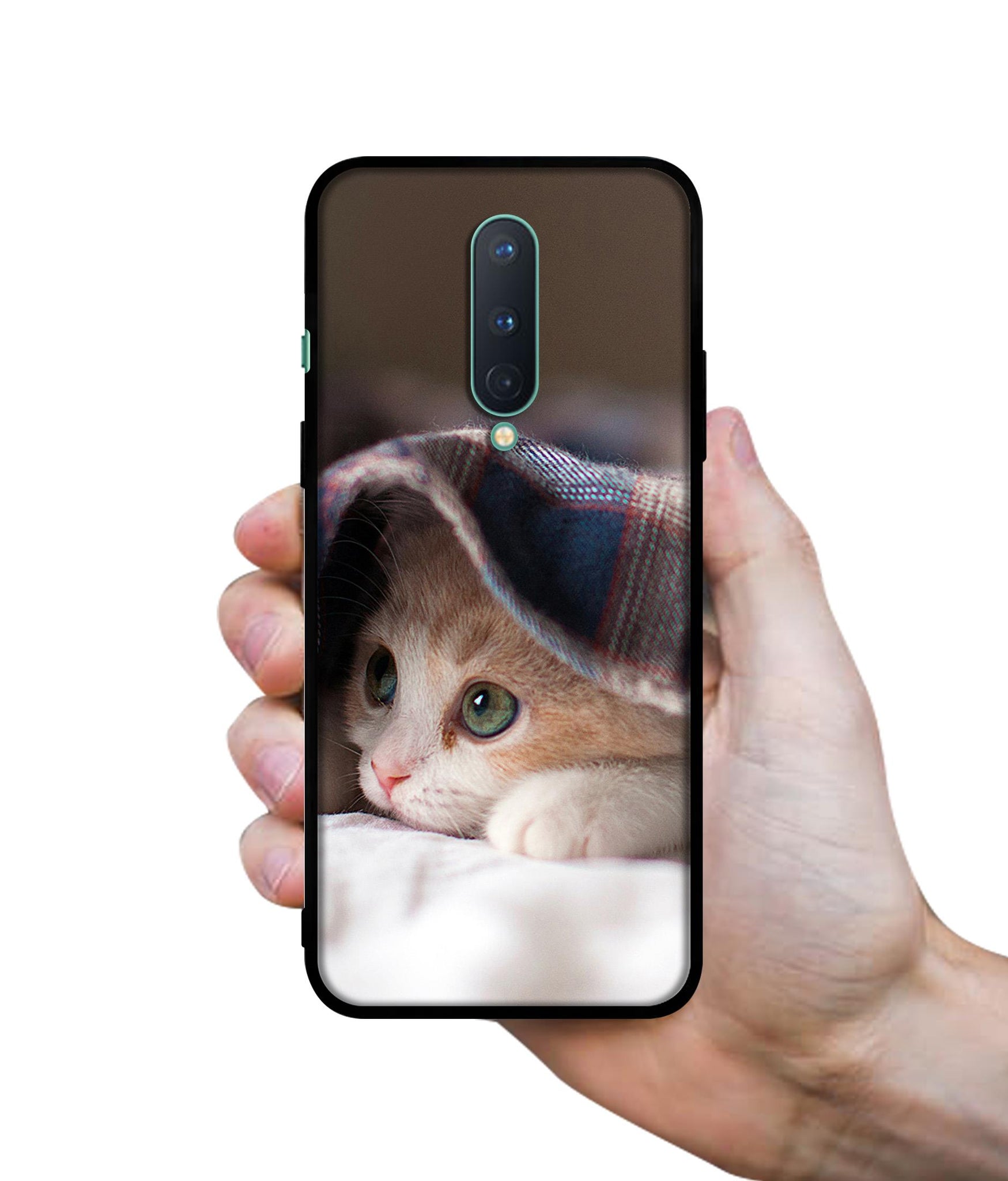 Sleepy Kitten Designer 2D Printed Back Case Cover for OnePlus 8 5G