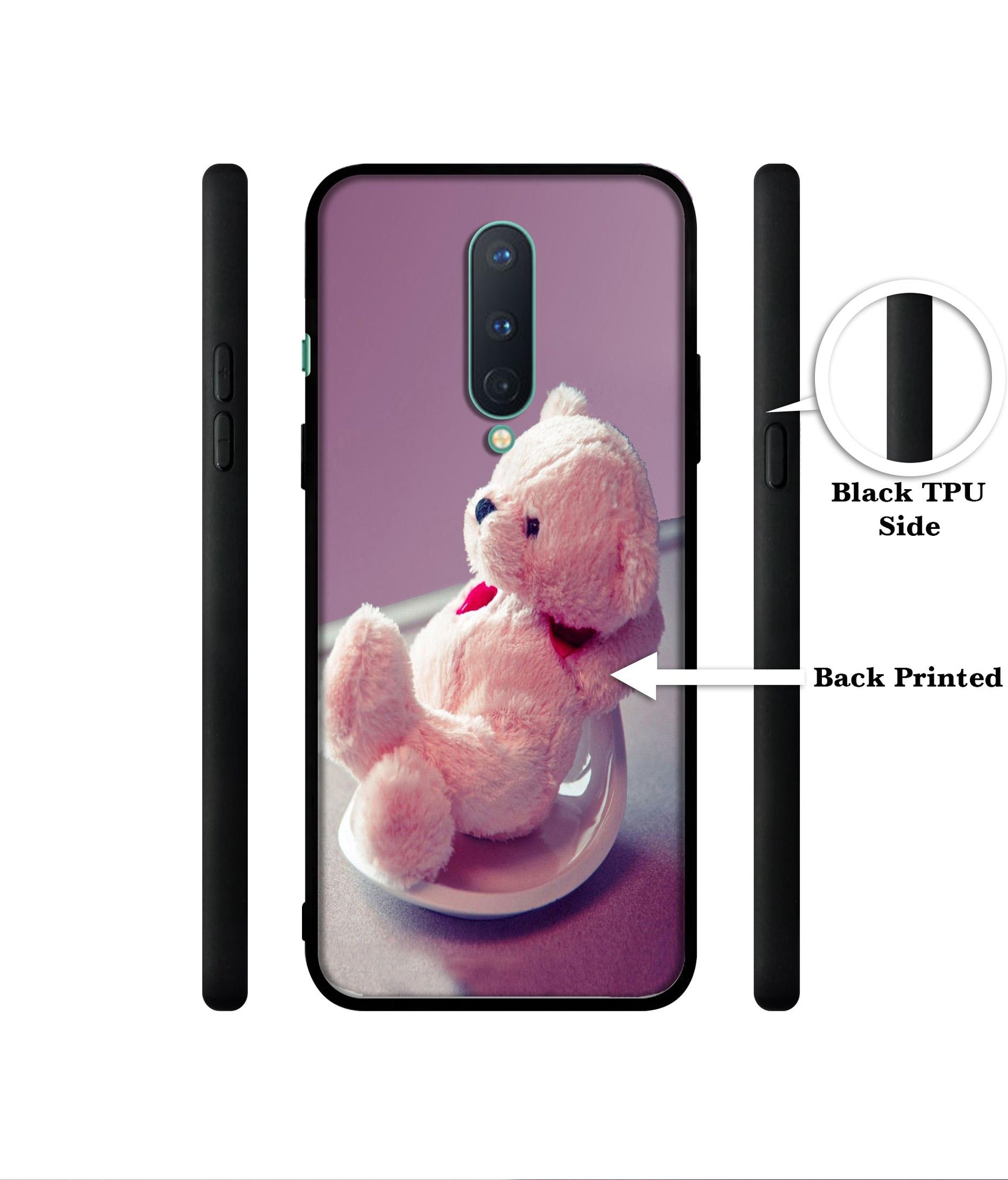 Cute Teddy Bear Designer 2D Printed Back Case Cover for OnePlus 8 5G