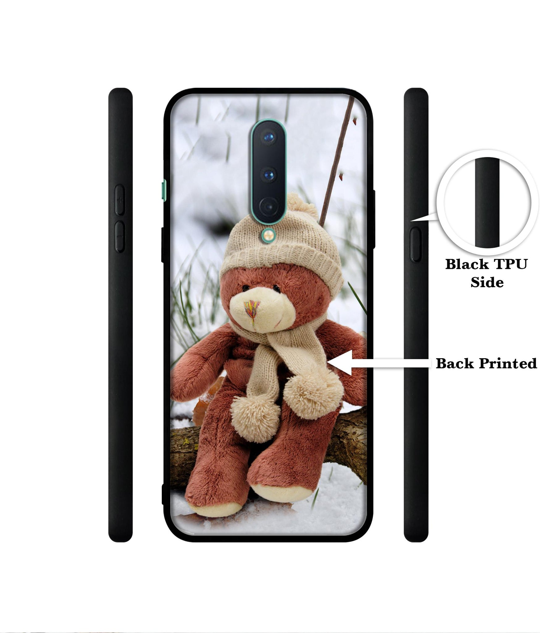 Woolen Bear Designer 2D Printed Back Case Cover for OnePlus 8 5G