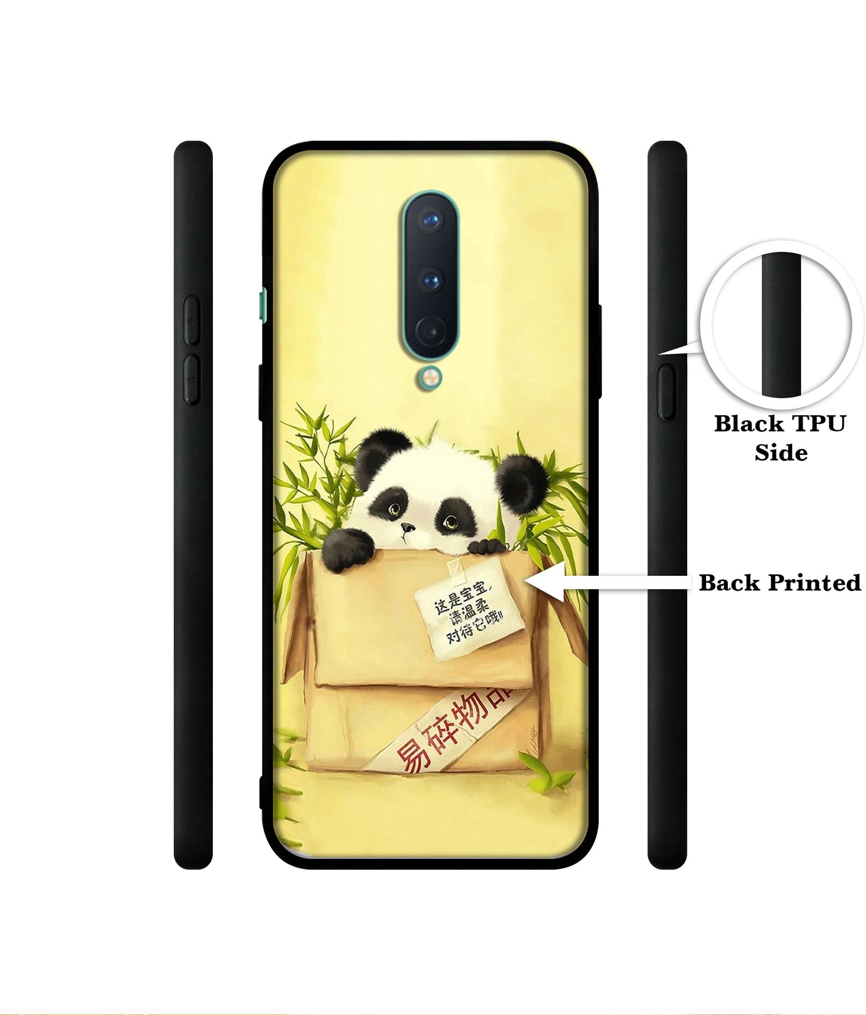 Panda In Box Designer 2D Printed Back Case Cover for OnePlus 8 5G