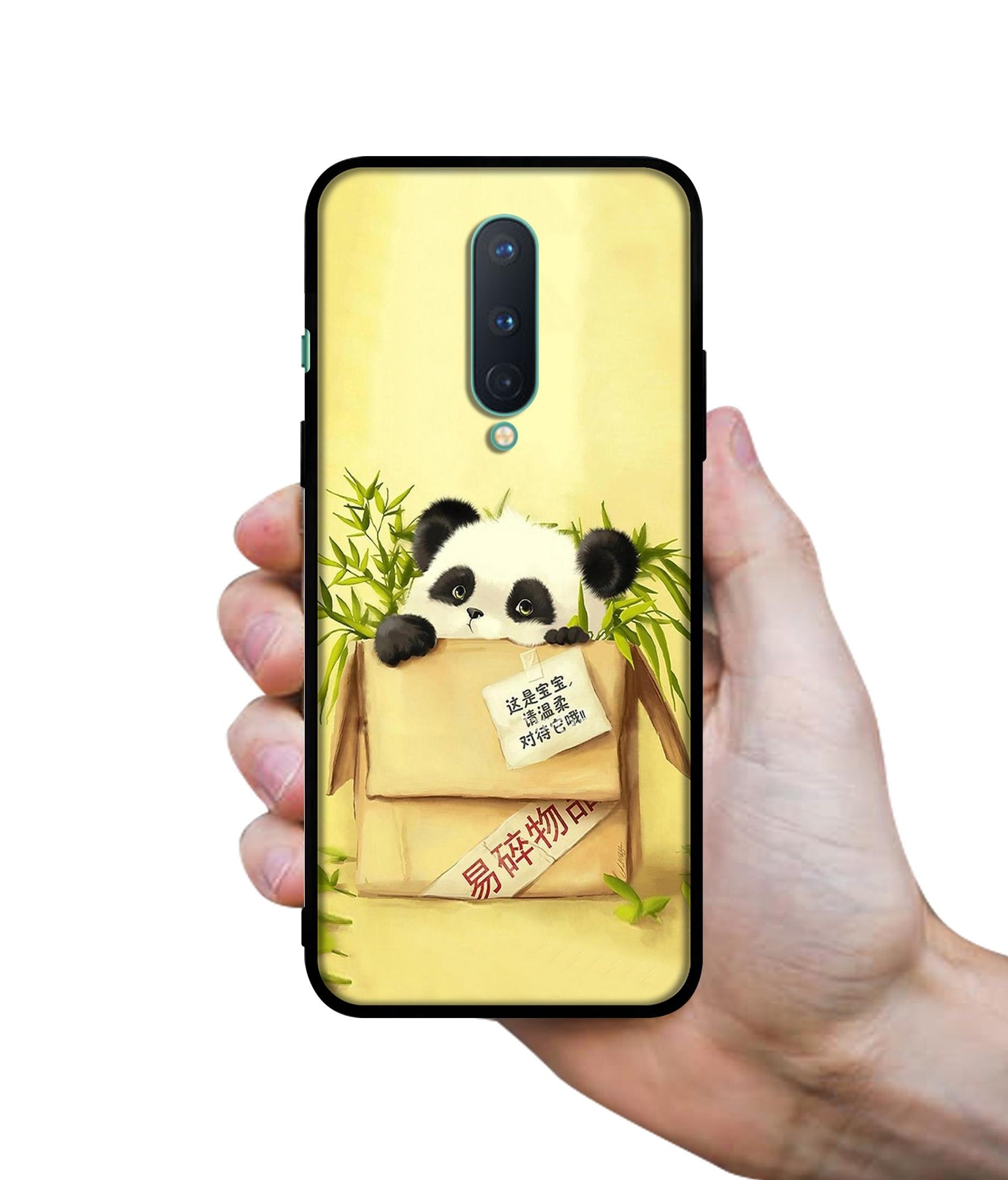 Panda In Box Designer 2D Printed Back Case Cover for OnePlus 8 5G