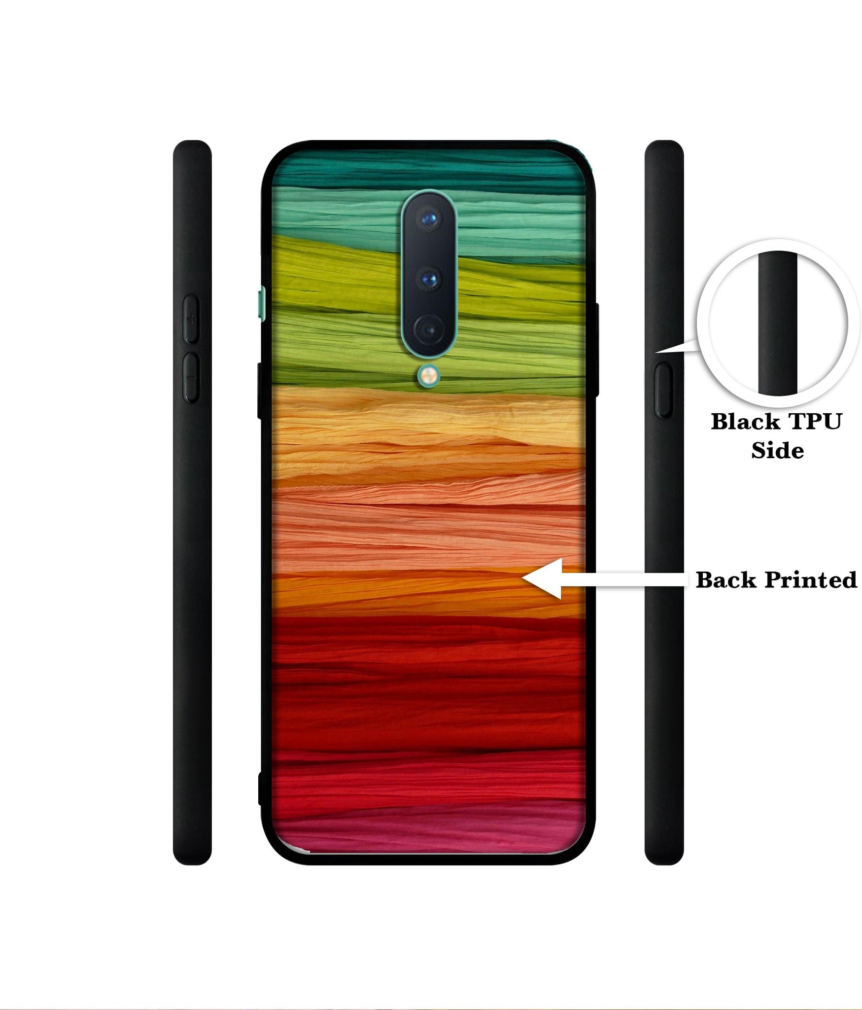 Colorful Thread Designer 2D Printed Back Case Cover for OnePlus 8 5G