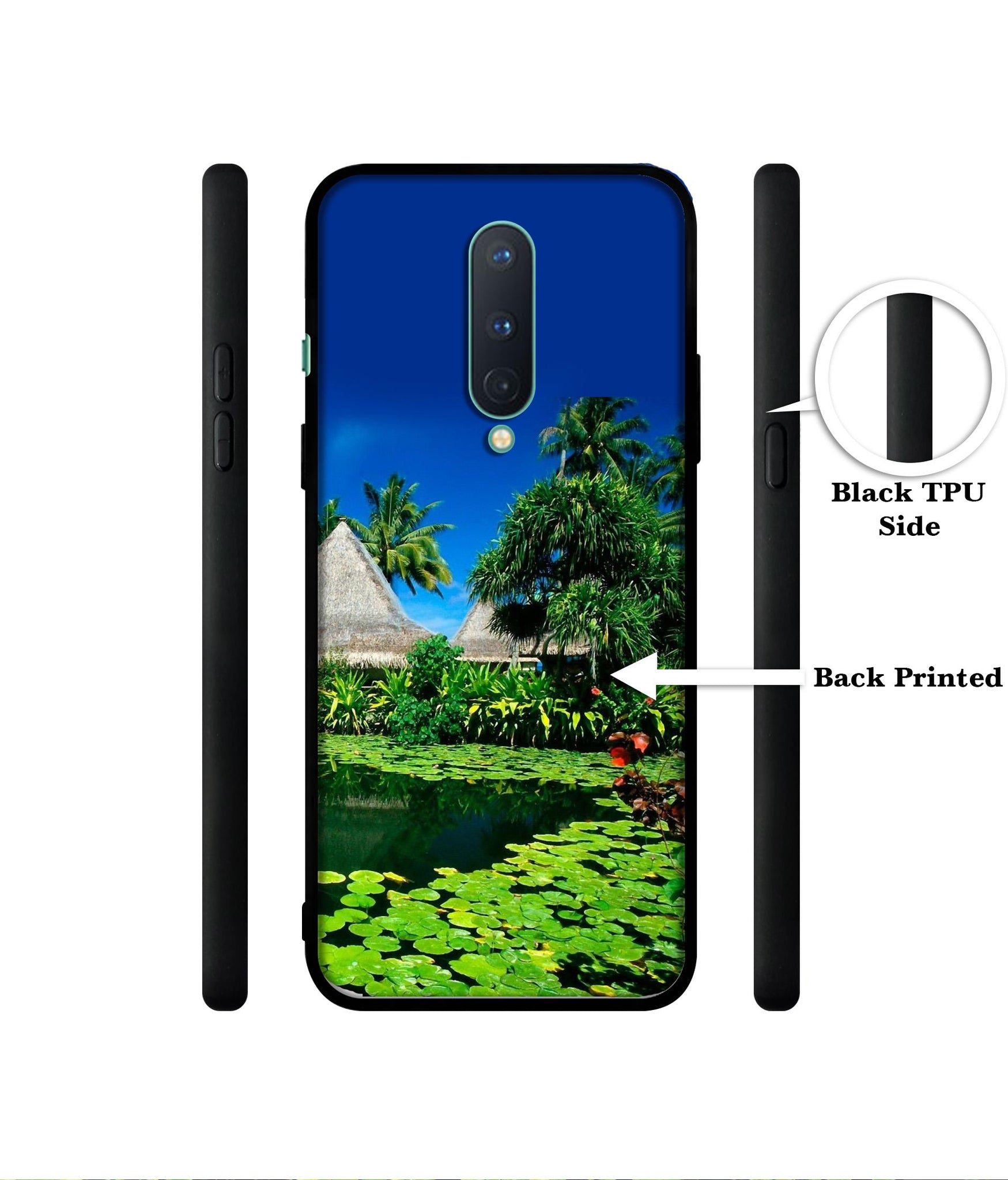 Tropics Water Designer 2D Printed Back Case Cover for OnePlus 8 5G