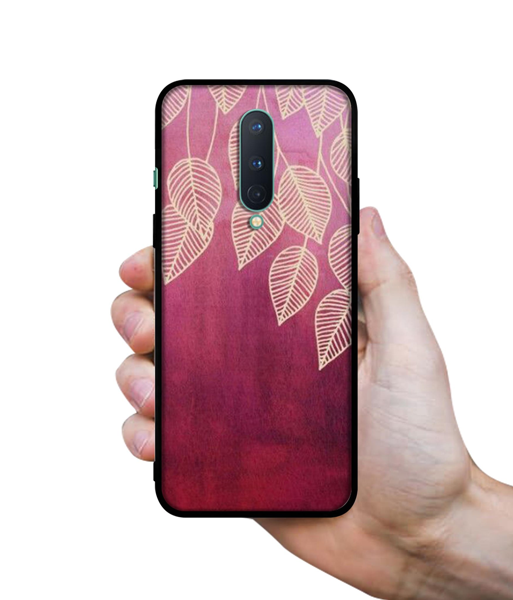 Leaf Pattern Designer 2D Printed Back Case Cover for OnePlus 8 5G