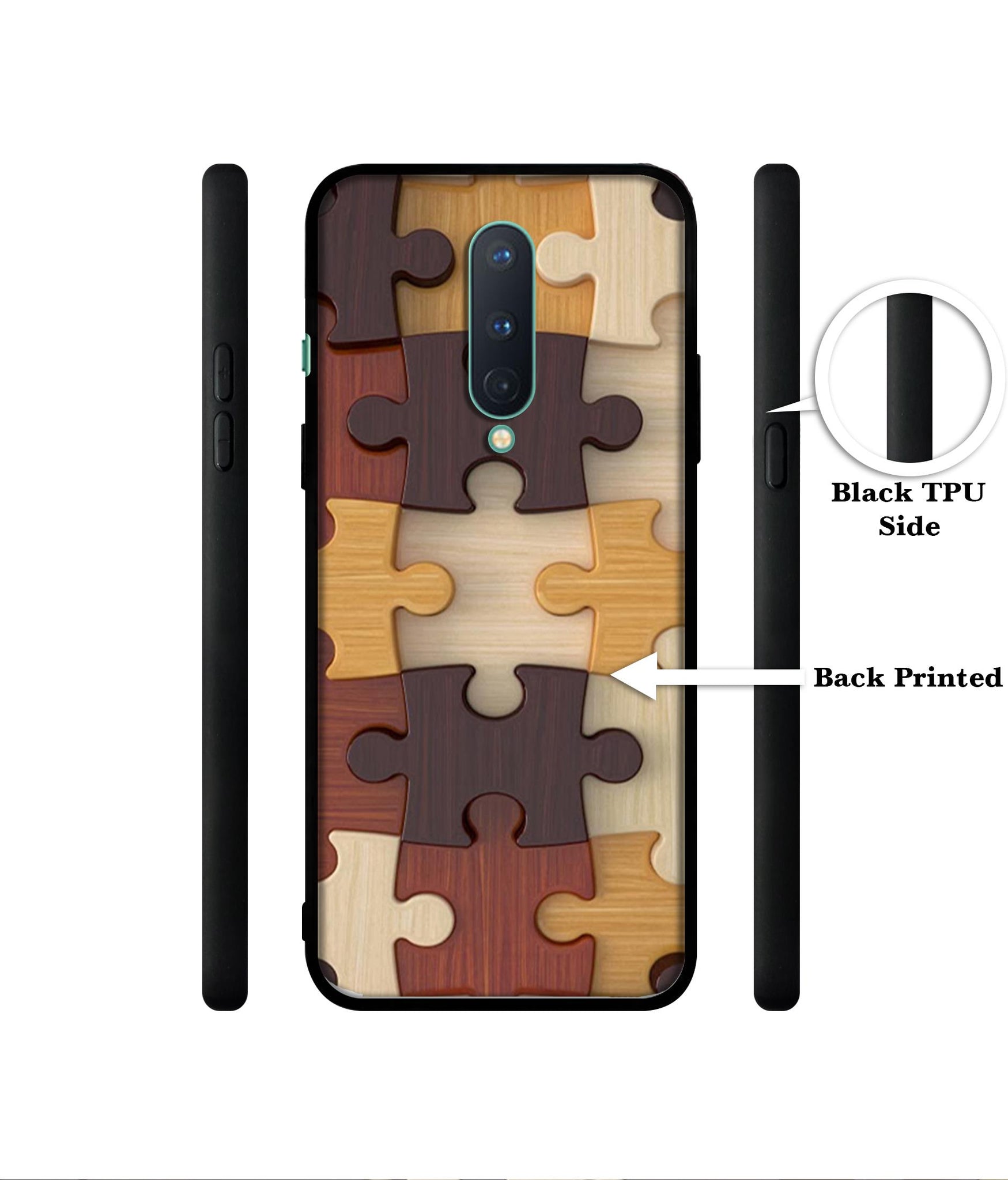 Puzzle Pattern Designer 2D Printed Back Case Cover for OnePlus 8 5G